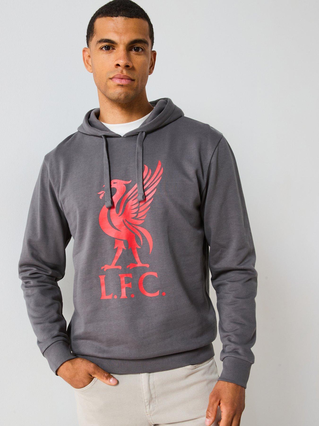Liverpool FC Lfc Liver Bird Hoodie - Charcoal