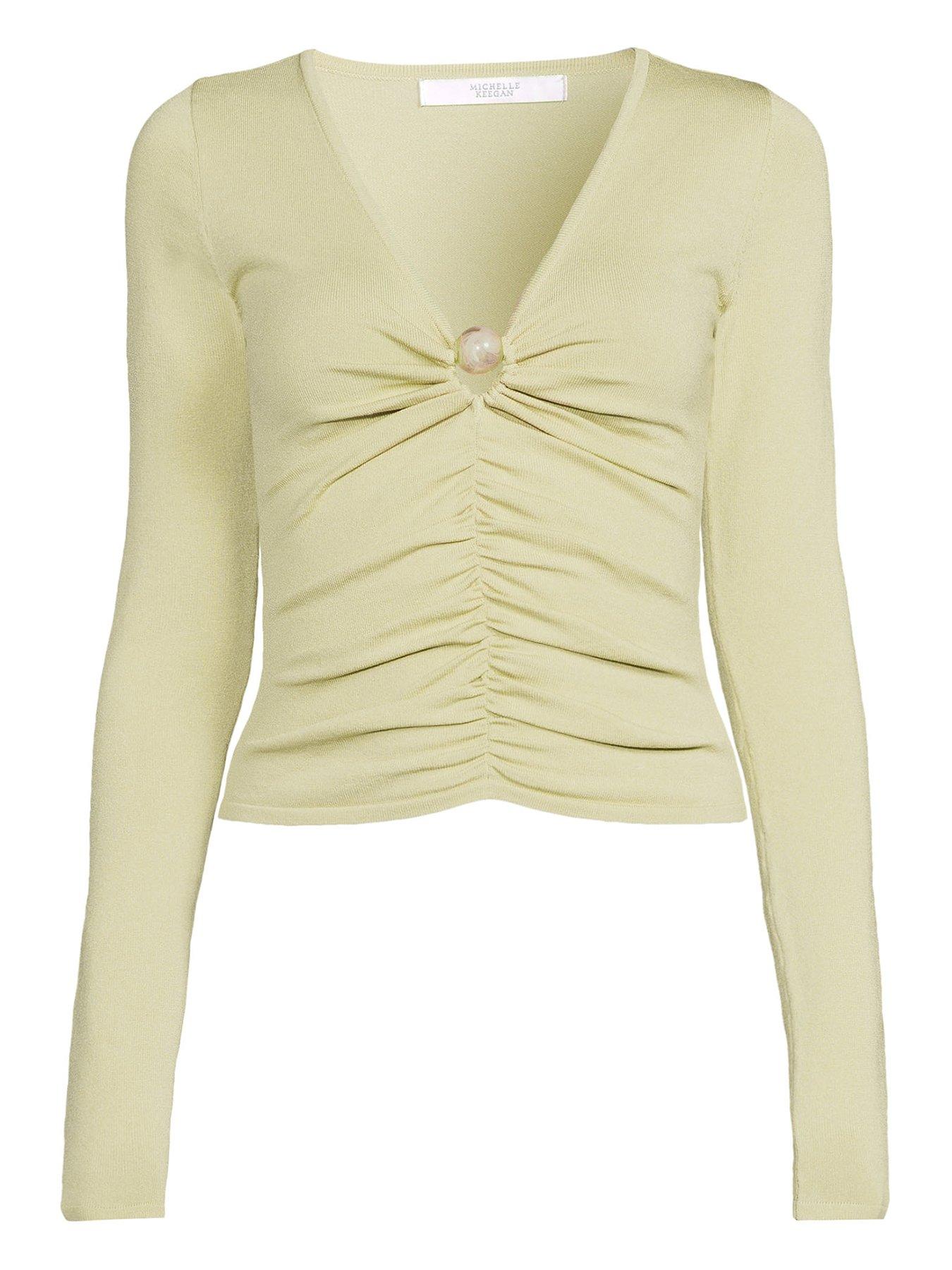 Image 4 of 4 of Michelle Keegan Knitted Top - Green