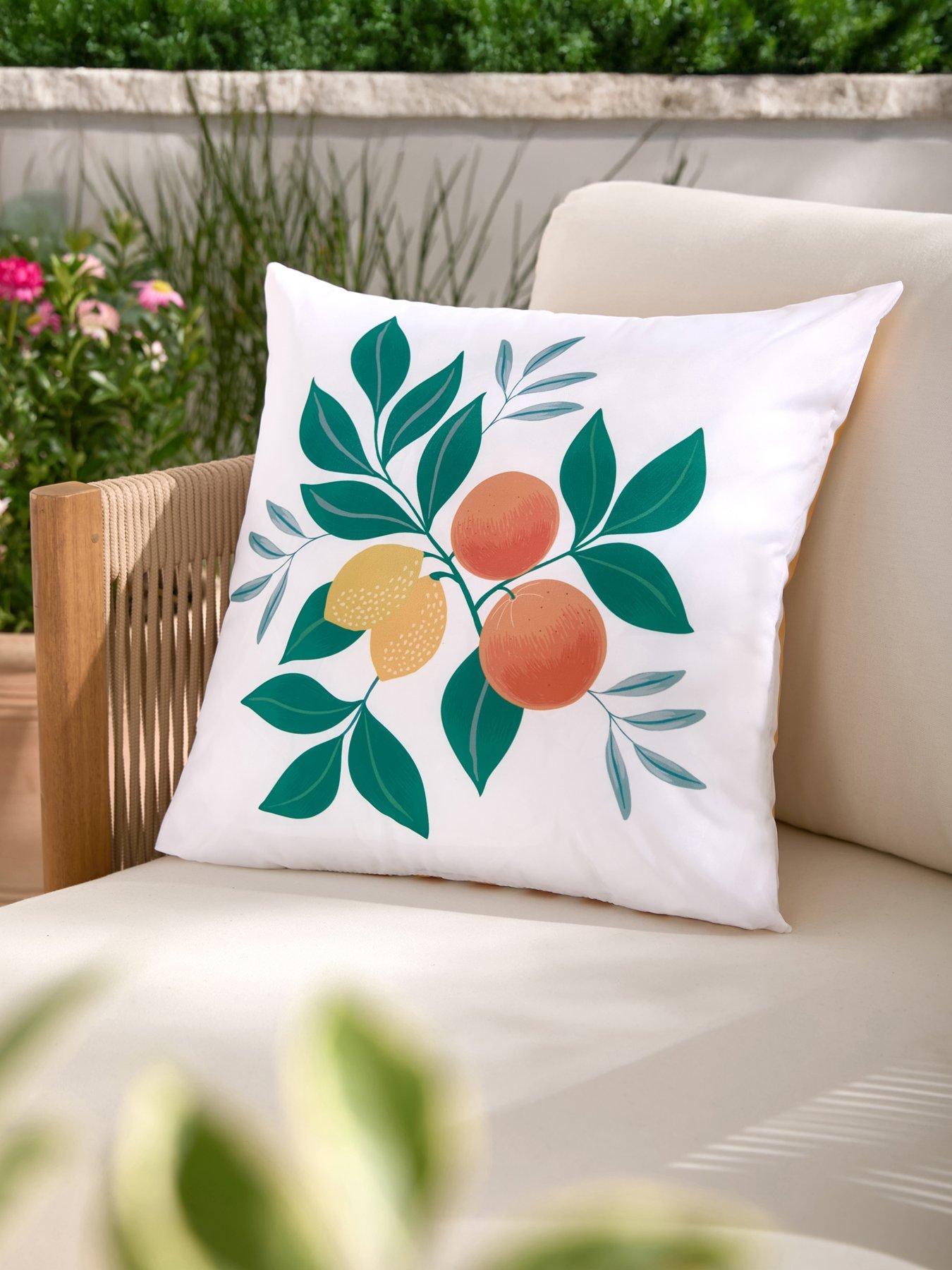 Image 1 of 5 of The Very Collection Citrus Fruits Showerproof Cushion