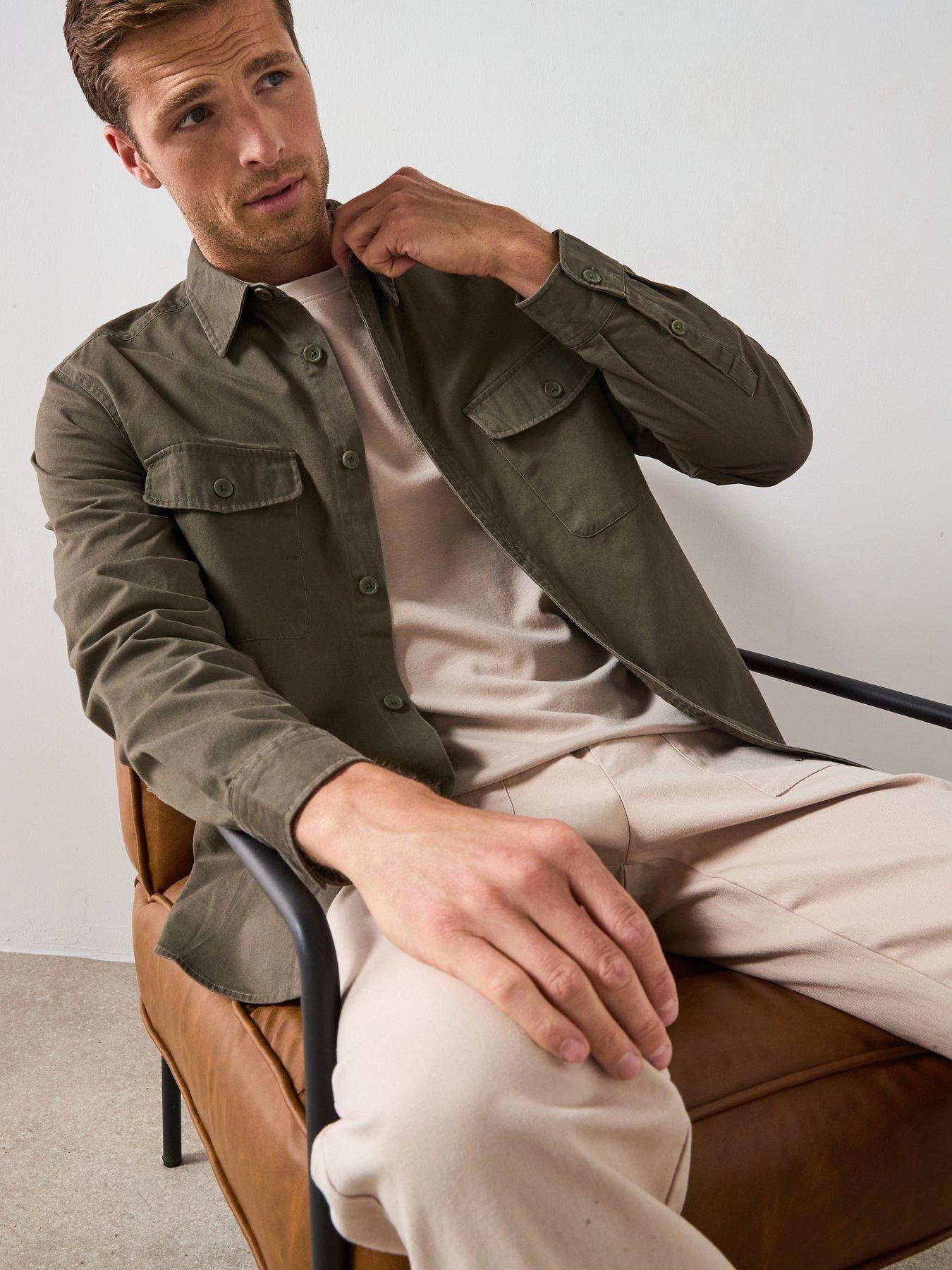 very-man-double-pocket-flannel-shirt-khaki
