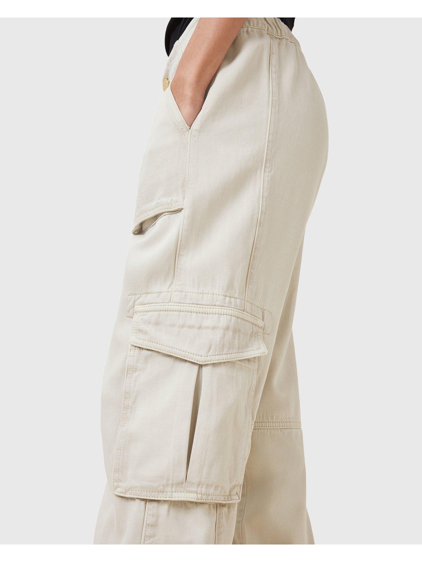 Image 4 of 6 of AllSaints Freda Tencel Trouser - White
