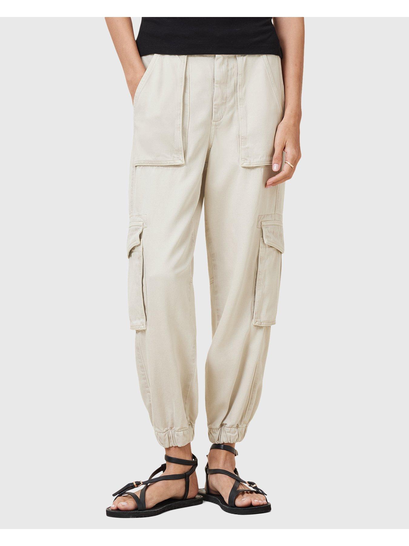 Image 5 of 6 of AllSaints Freda Tencel Trouser - White