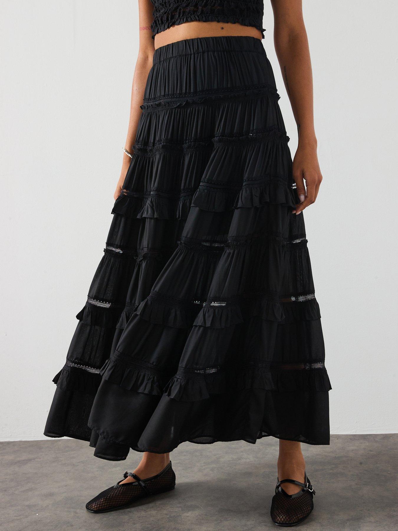 allsaints-talia-skirt-black