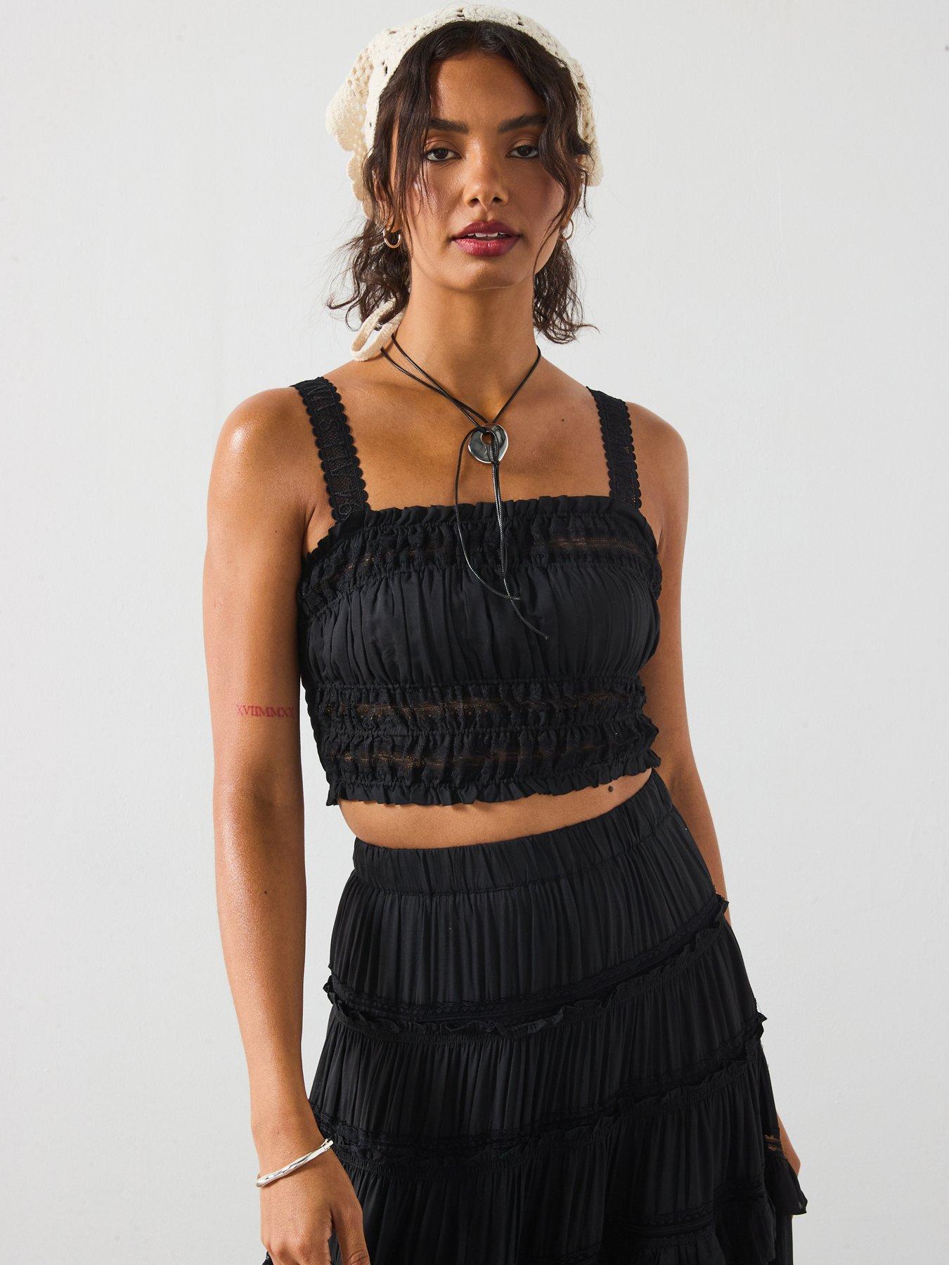 AllSaints Talia Top - Black