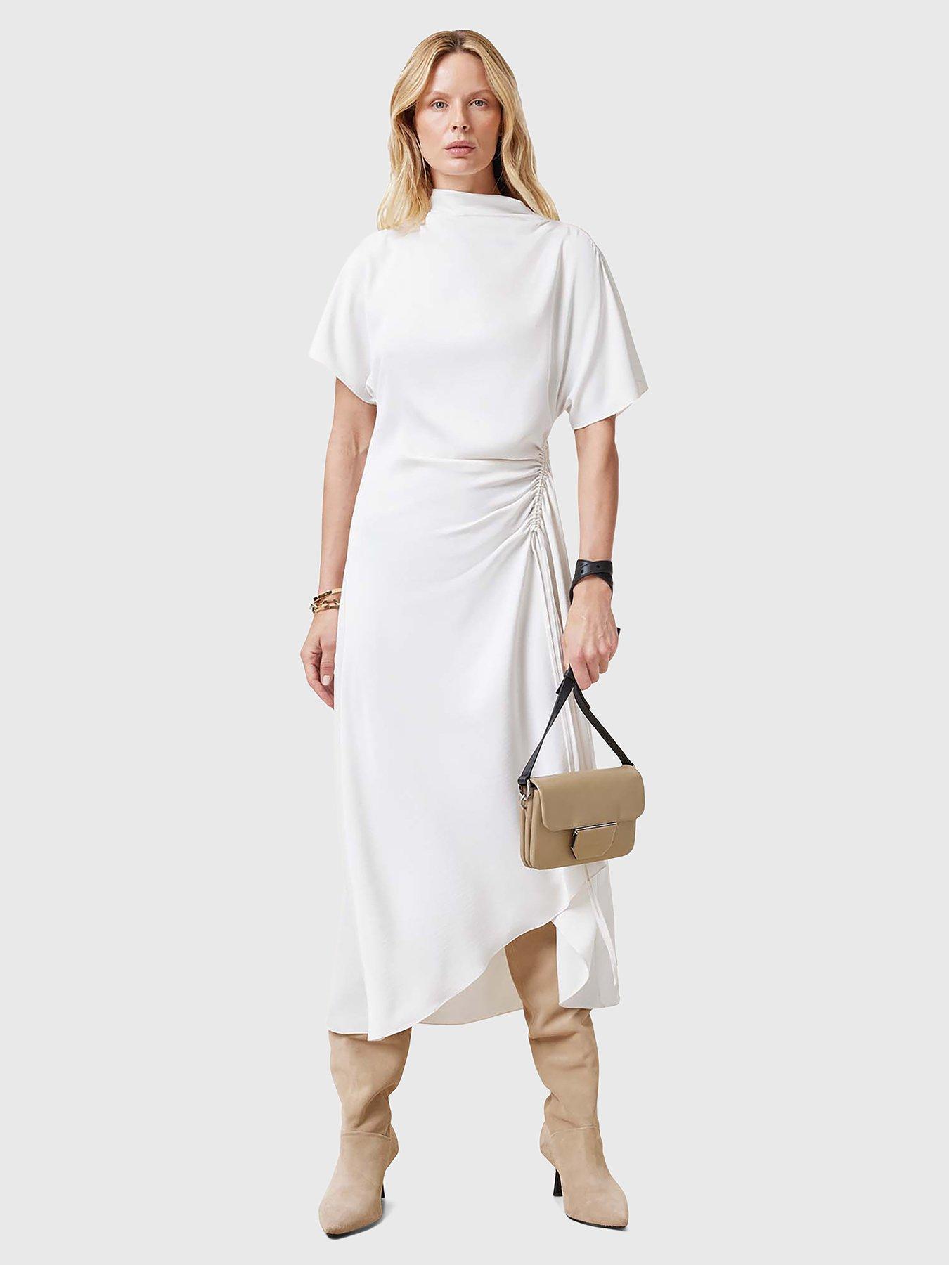 Image 1 of 6 of AllSaints Rosie Dress - White
