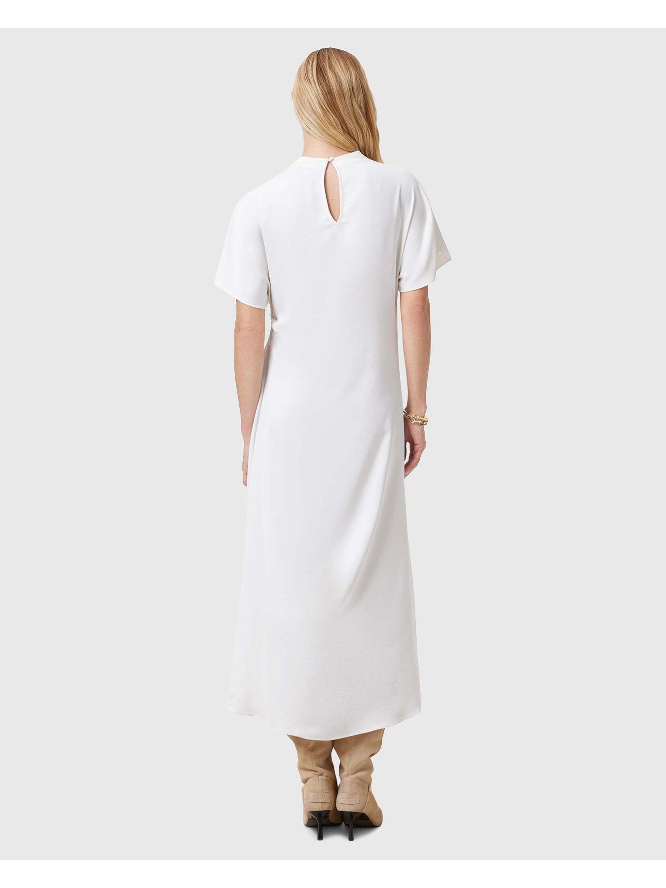Image 2 of 6 of AllSaints Rosie Dress - White