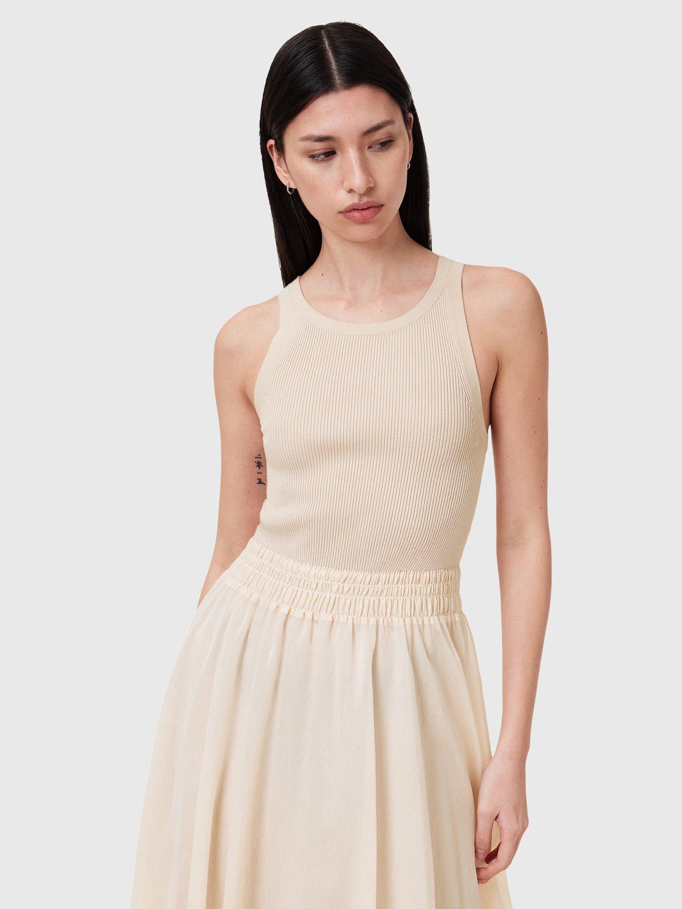 Image 3 of 6 of AllSaints Zenia Dress - White