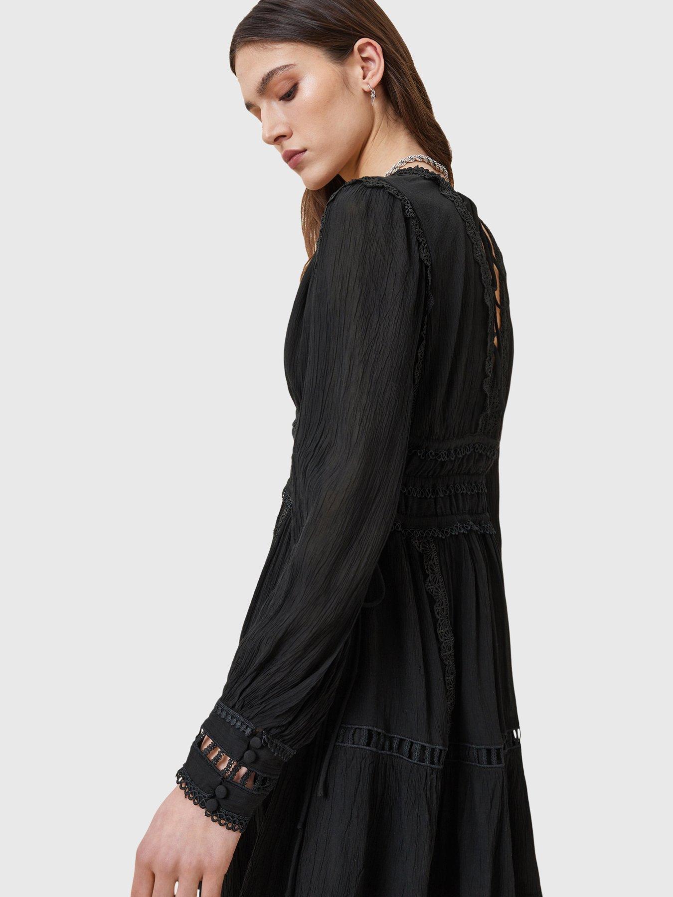 allsaints-xanthe-long-sleeve-mini-dress-blackoutfit