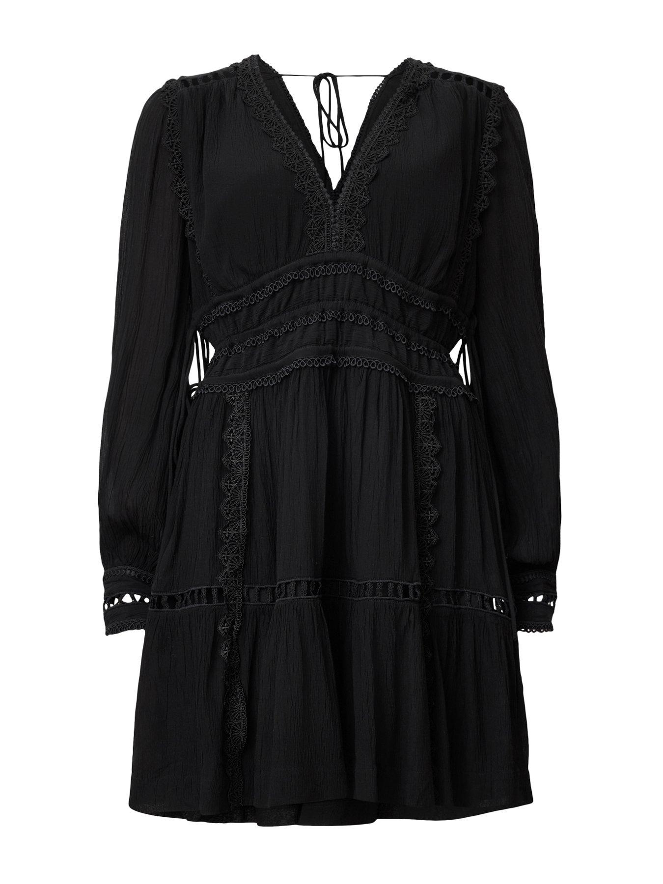 allsaints-xanthe-long-sleeve-mini-dress-blackdetail