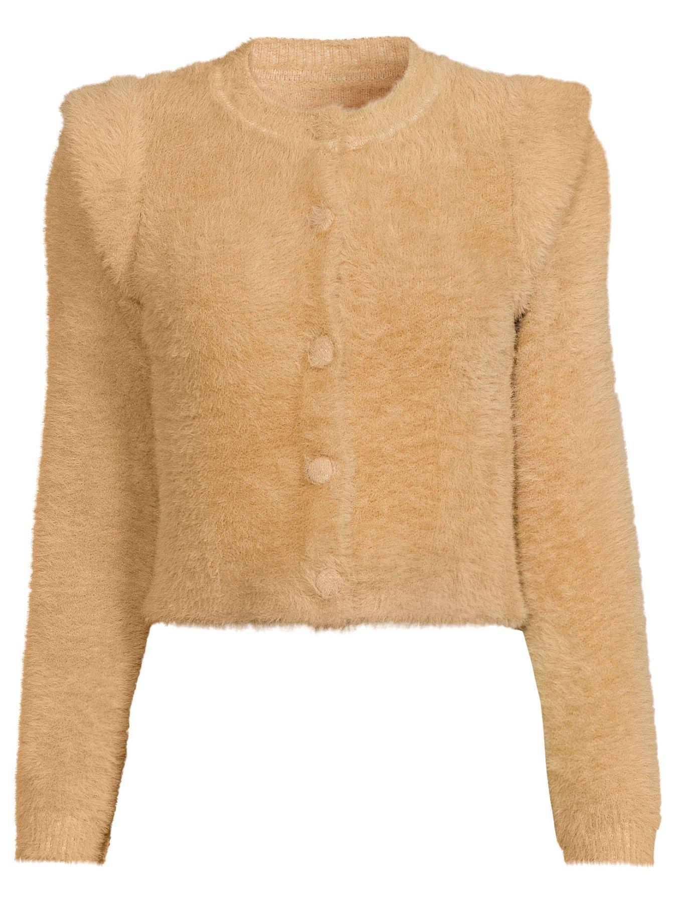 michelle-keegan-fluffy-cardigan-beigedetail