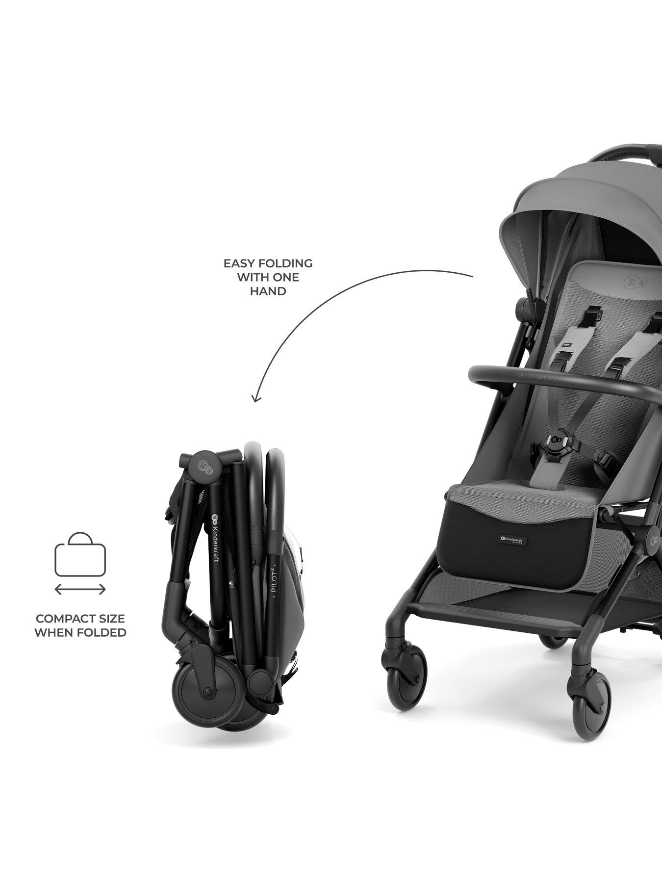 Image 2 of 7 of Kinderkraft Pilot Compact Pushchair - Grey
