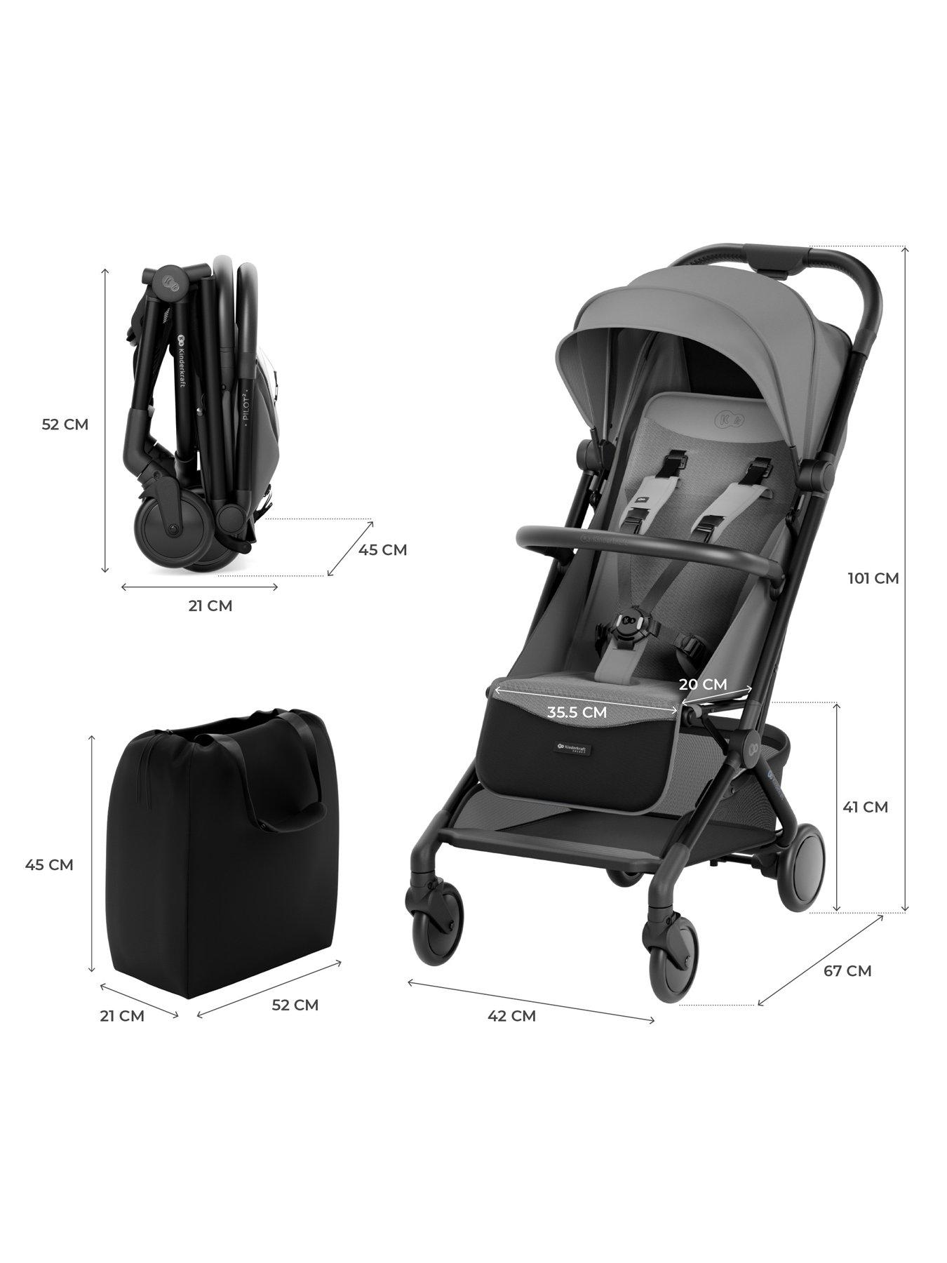 Image 5 of 7 of Kinderkraft Pilot Compact Pushchair - Grey