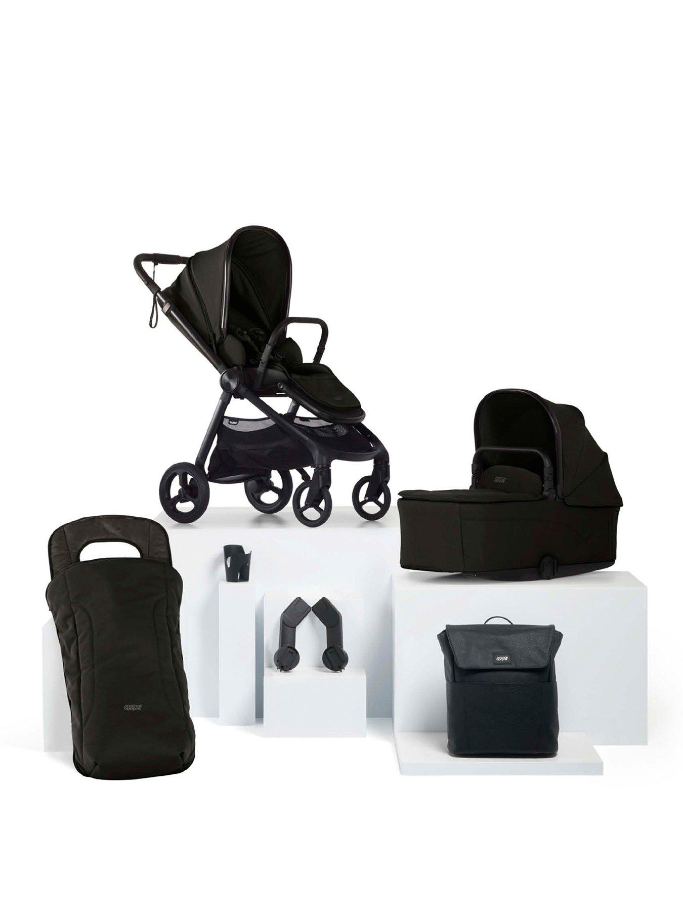 Mamas & Papas Essential Kit - Vardo Noir (Inc Pushchair, Carrycot, Adaptors, Cupholder, Bag, Footmuff)