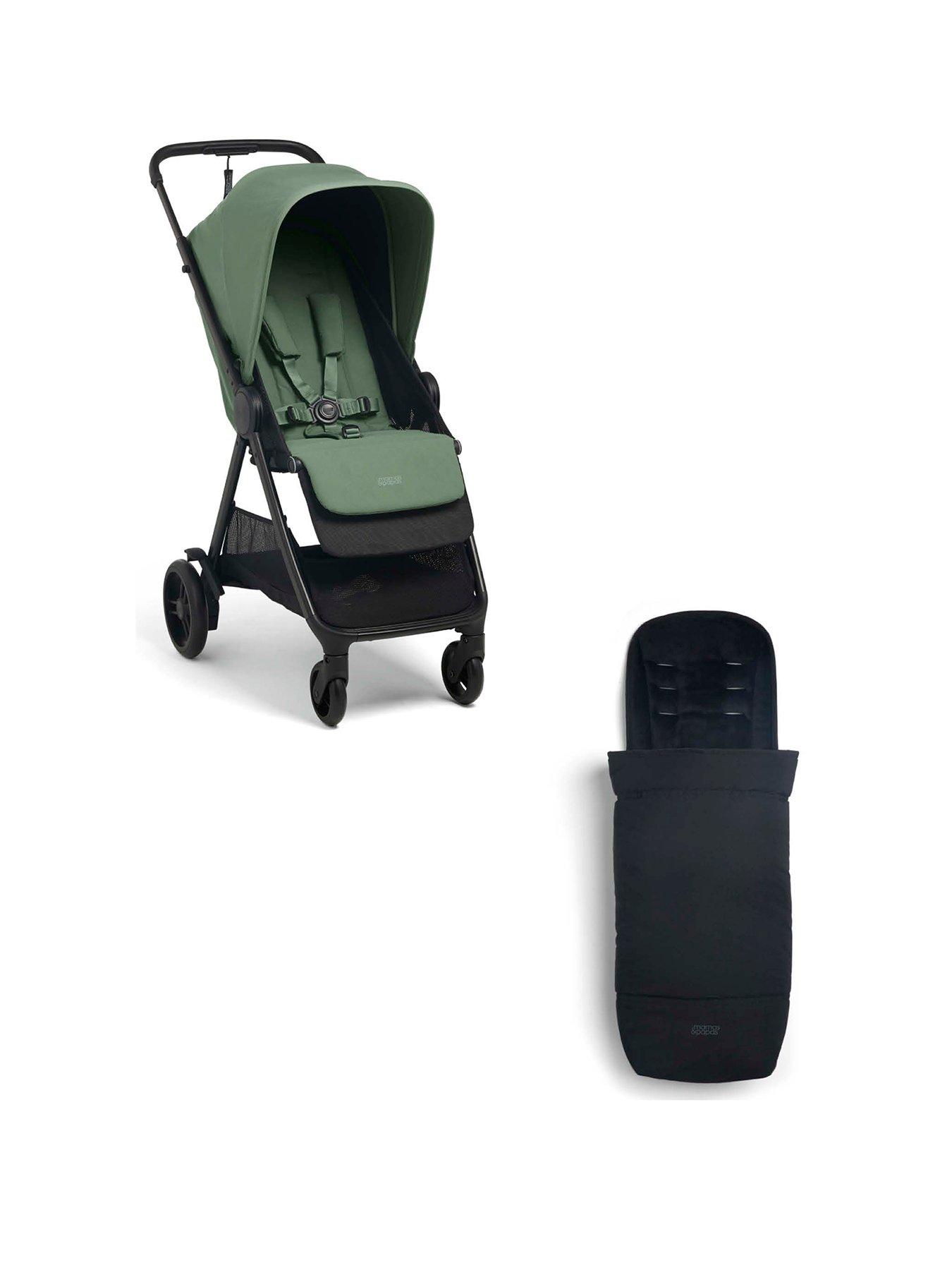 undefined Libro Pushchair & Footmuff Bay Green Bundle