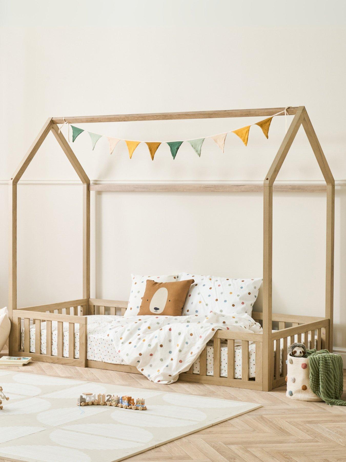 Tutti Bambini Grande Casa Montessori Toddler Floor Bed  - Light Oak