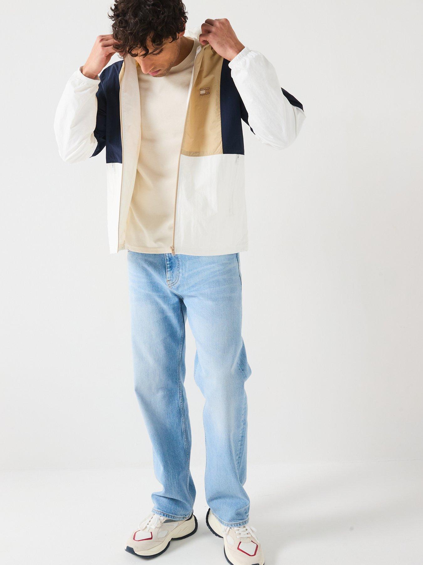 Image 3 of 6 of Tommy Jeans Chicago Retro Windbreaker Jacket - Beige