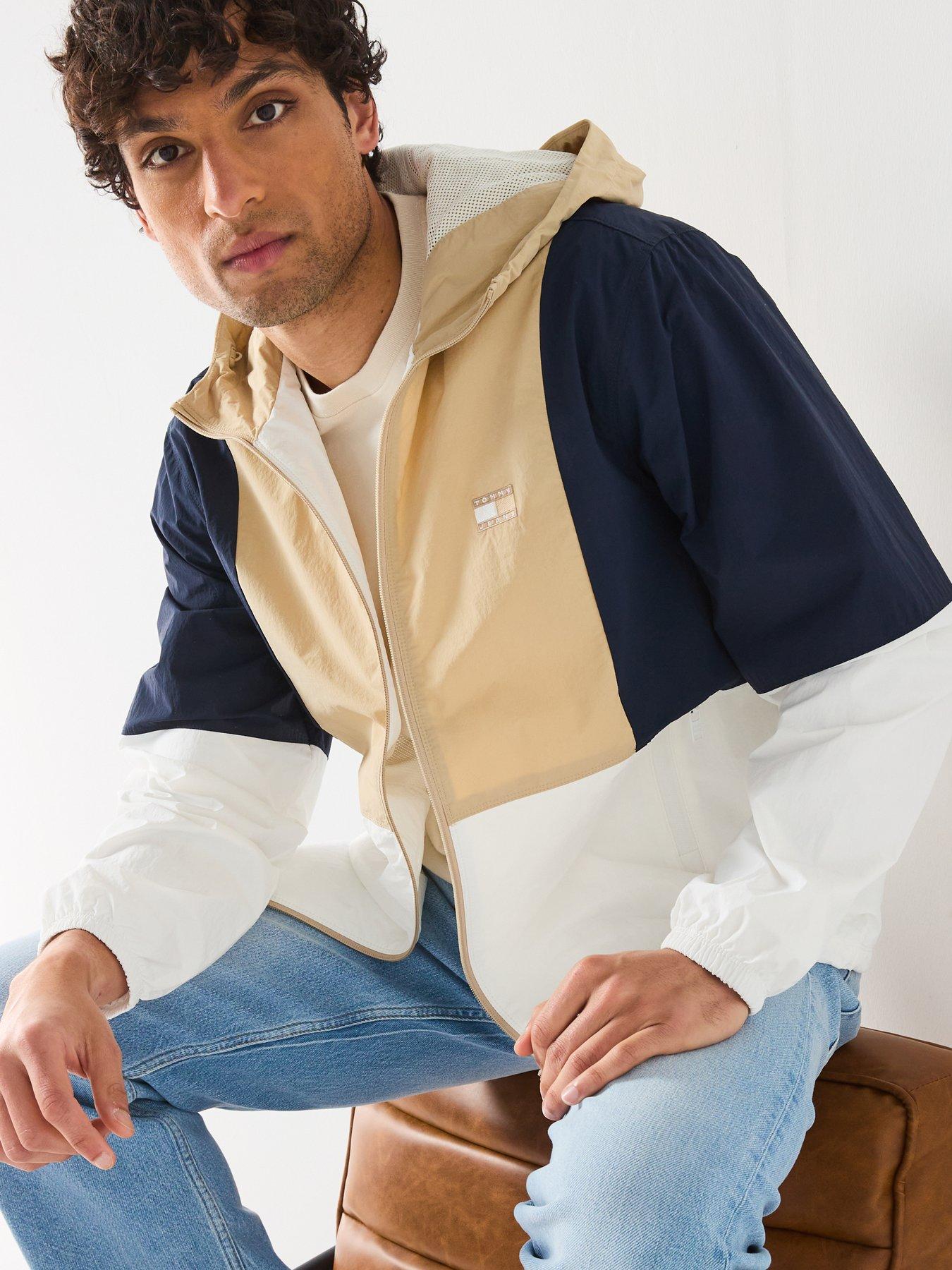 Image 4 of 6 of Tommy Jeans Chicago Retro Windbreaker Jacket - Beige