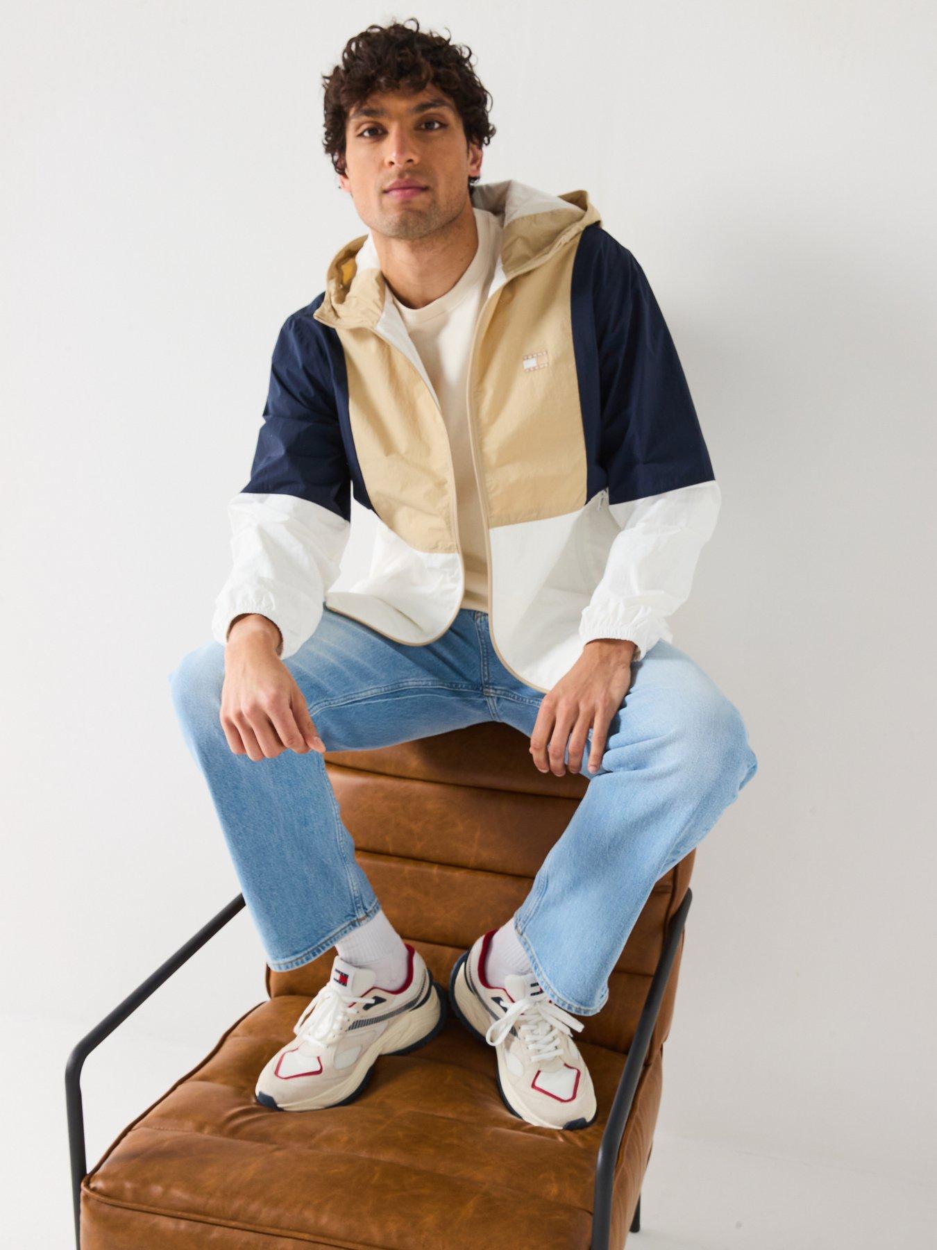 Image 6 of 6 of Tommy Jeans Chicago Retro Windbreaker Jacket - Beige