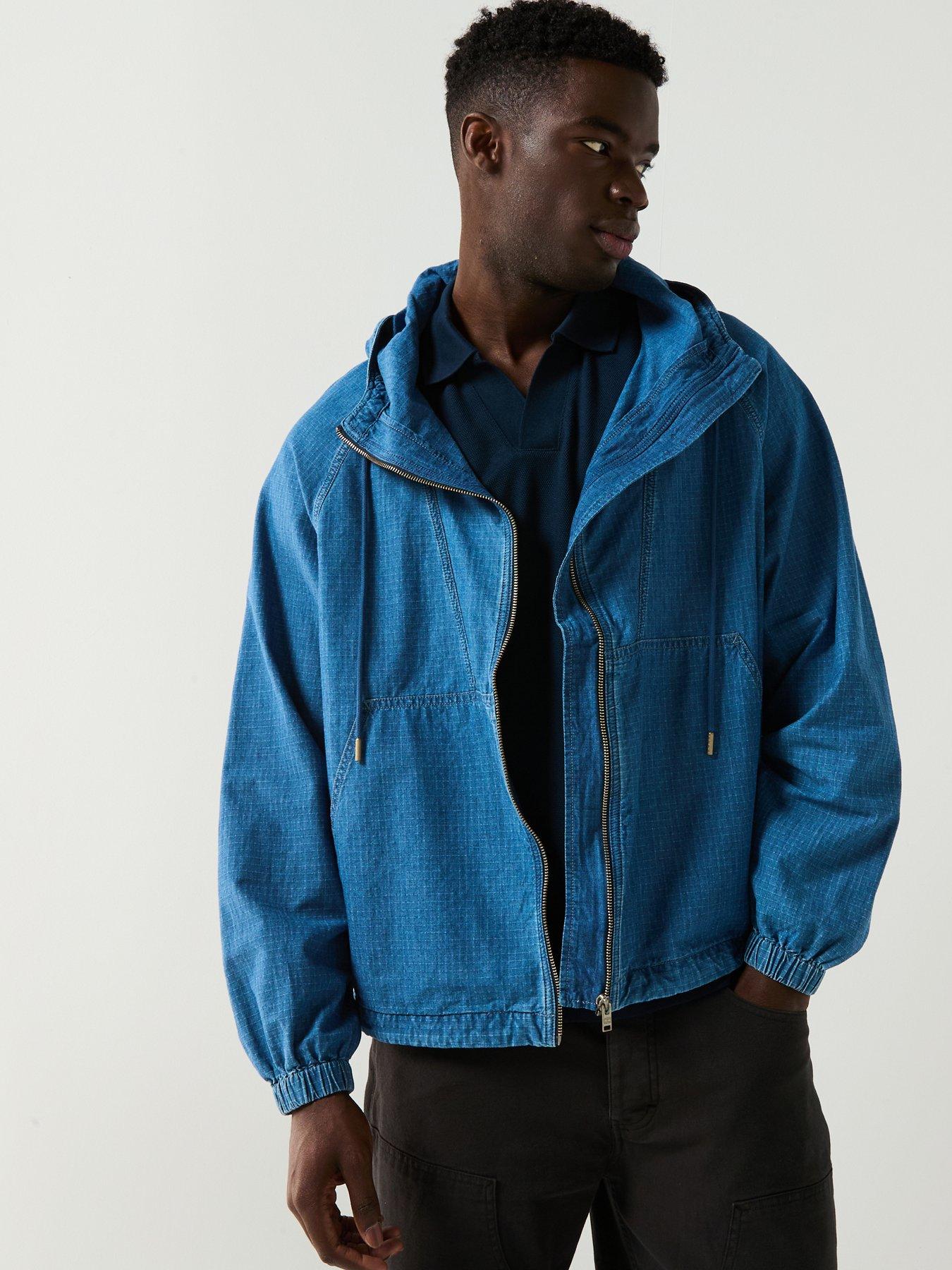 tommy-jeans-zip-through-ripstop-lightweight-jacket-bluefront