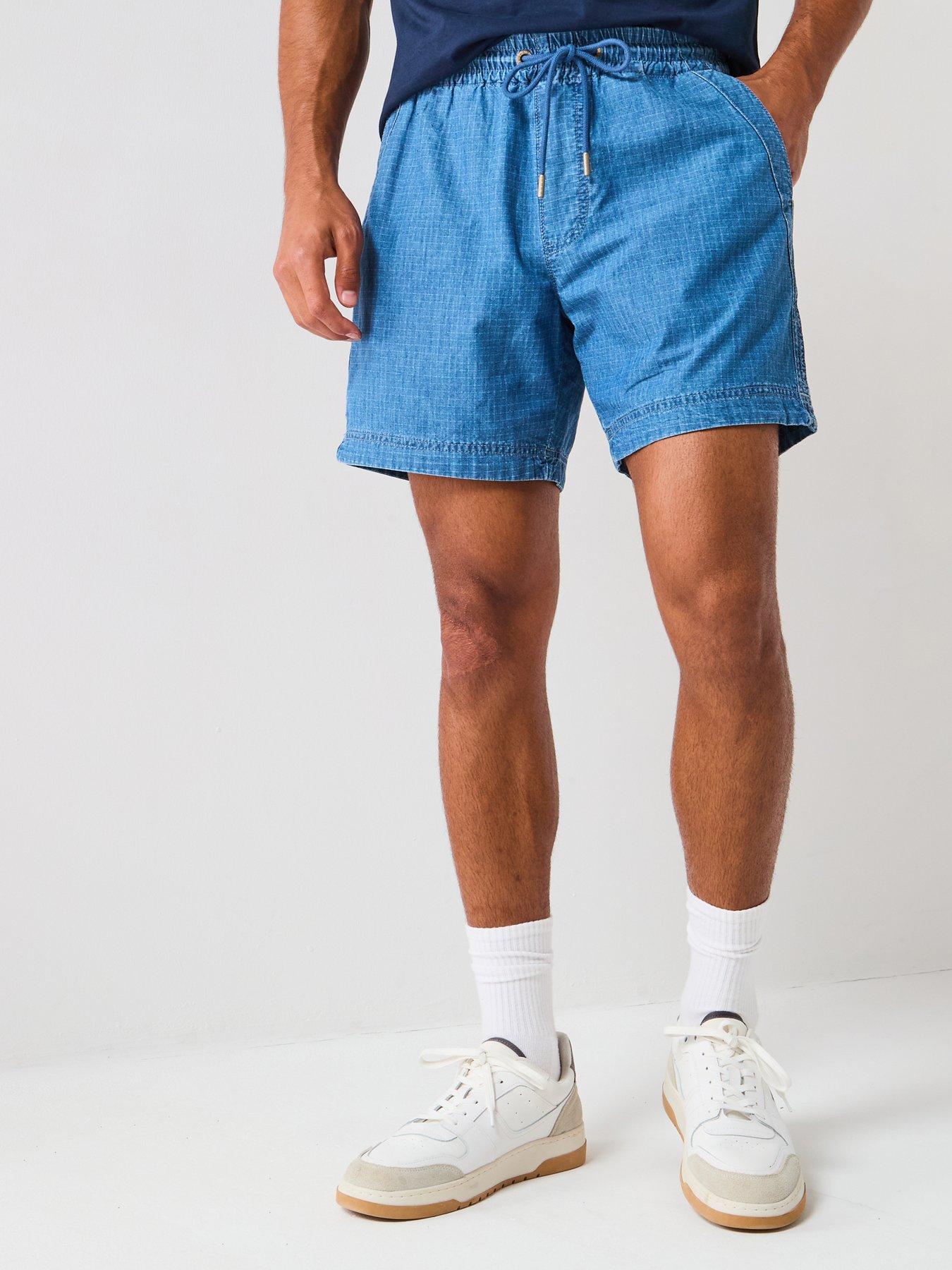 tommy-jeans-ripstop-denim-style-shorts-blue