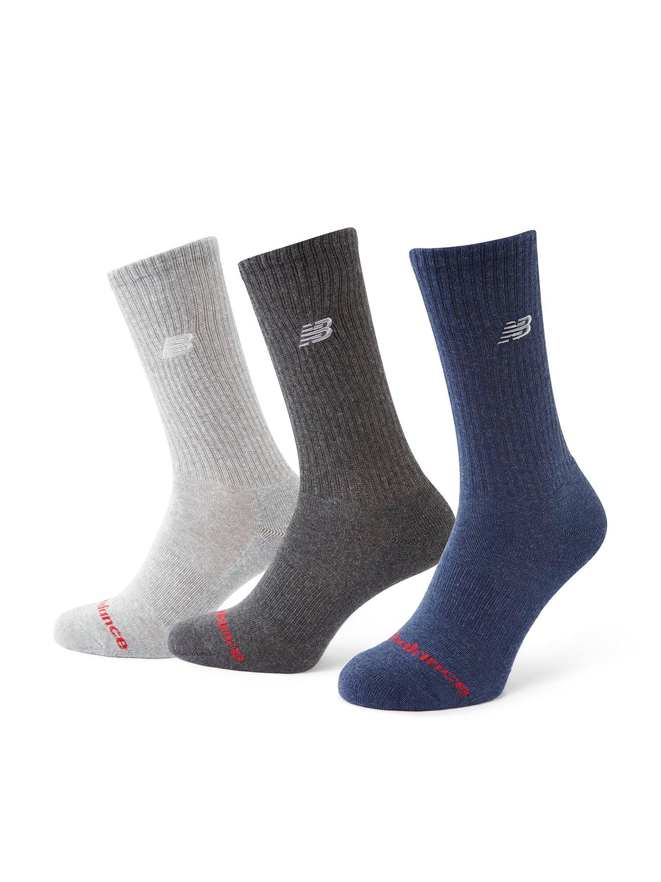 New Balance Unisex Embroidery Logo 3 Pack Midcalf Socks - Multi
