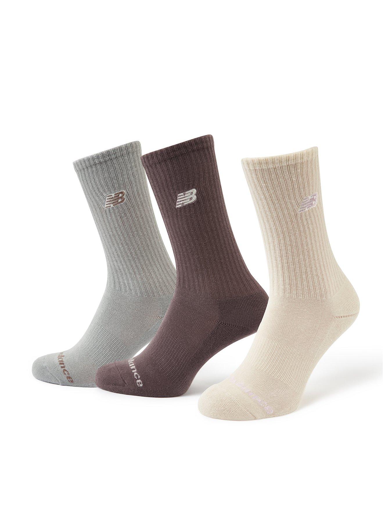 undefined Unisex Embroidery Logo 3 Pack Midcalf Socks - Neutral