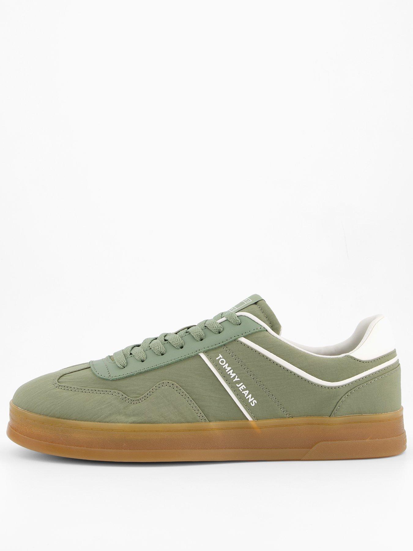 Tommy Jeans Greenwich Mix Media Cupsole Trainers - Green