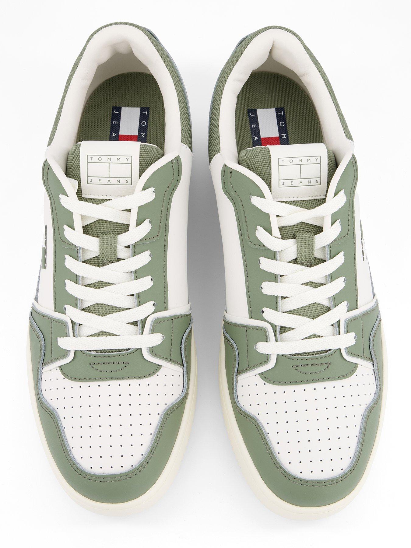 Image 3 of 7 of Tommy Jeans Retro Basket Trainers - Green