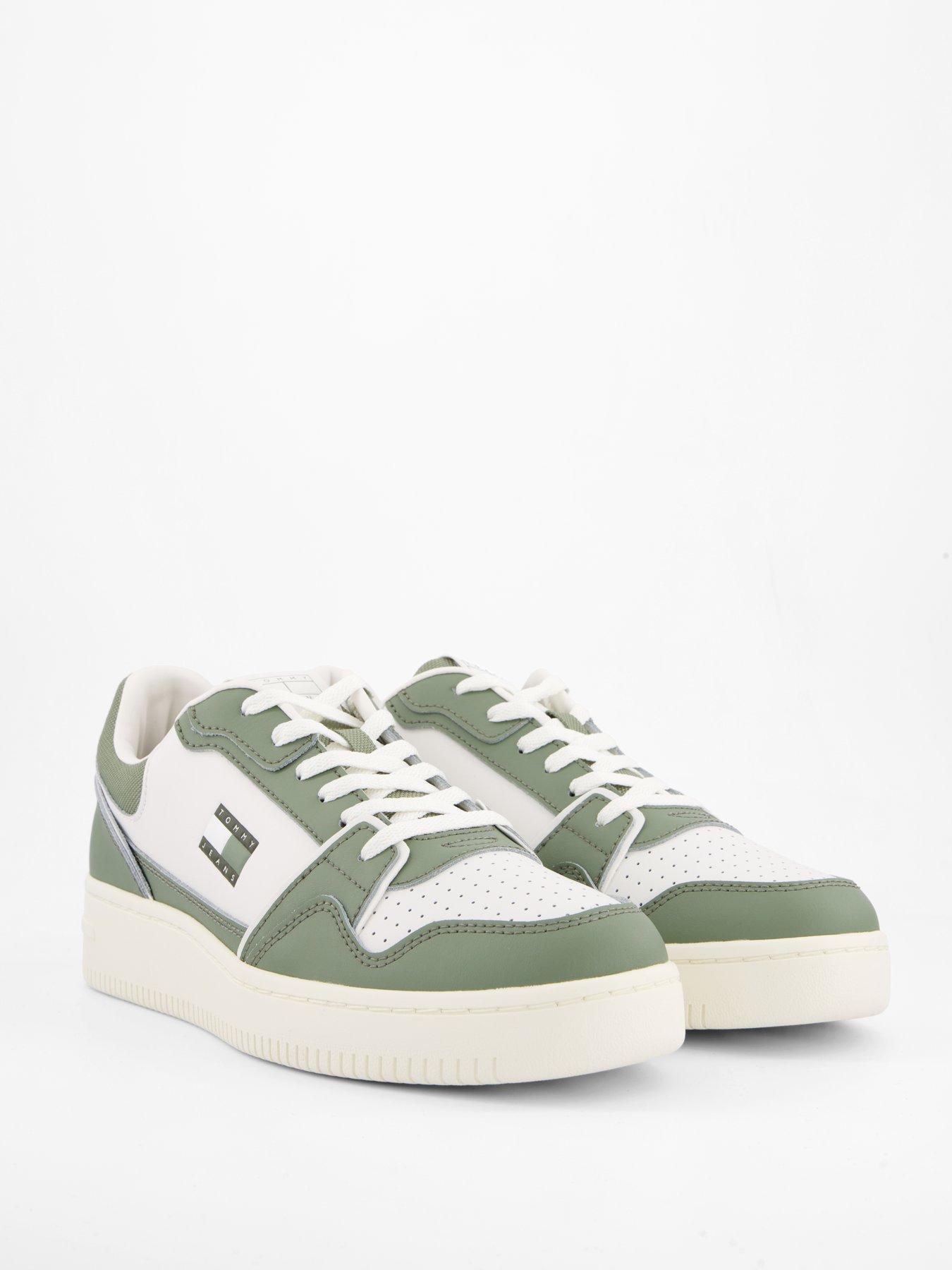 Image 6 of 7 of Tommy Jeans Retro Basket Trainers - Green