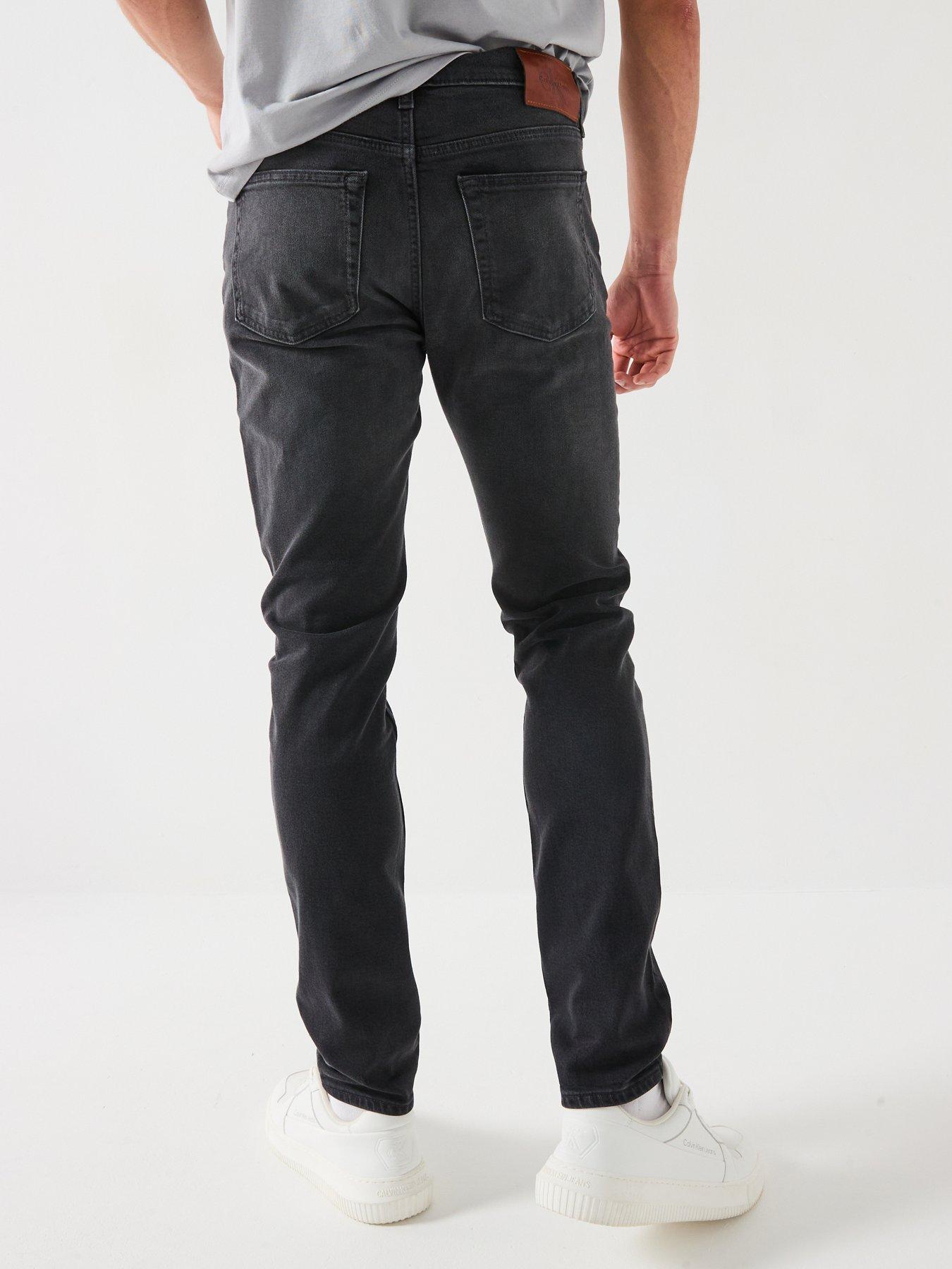 Image 2 of 6 of Calvin Klein Jeans Calvin Klein Jeans Slim Taper Jeans - Black