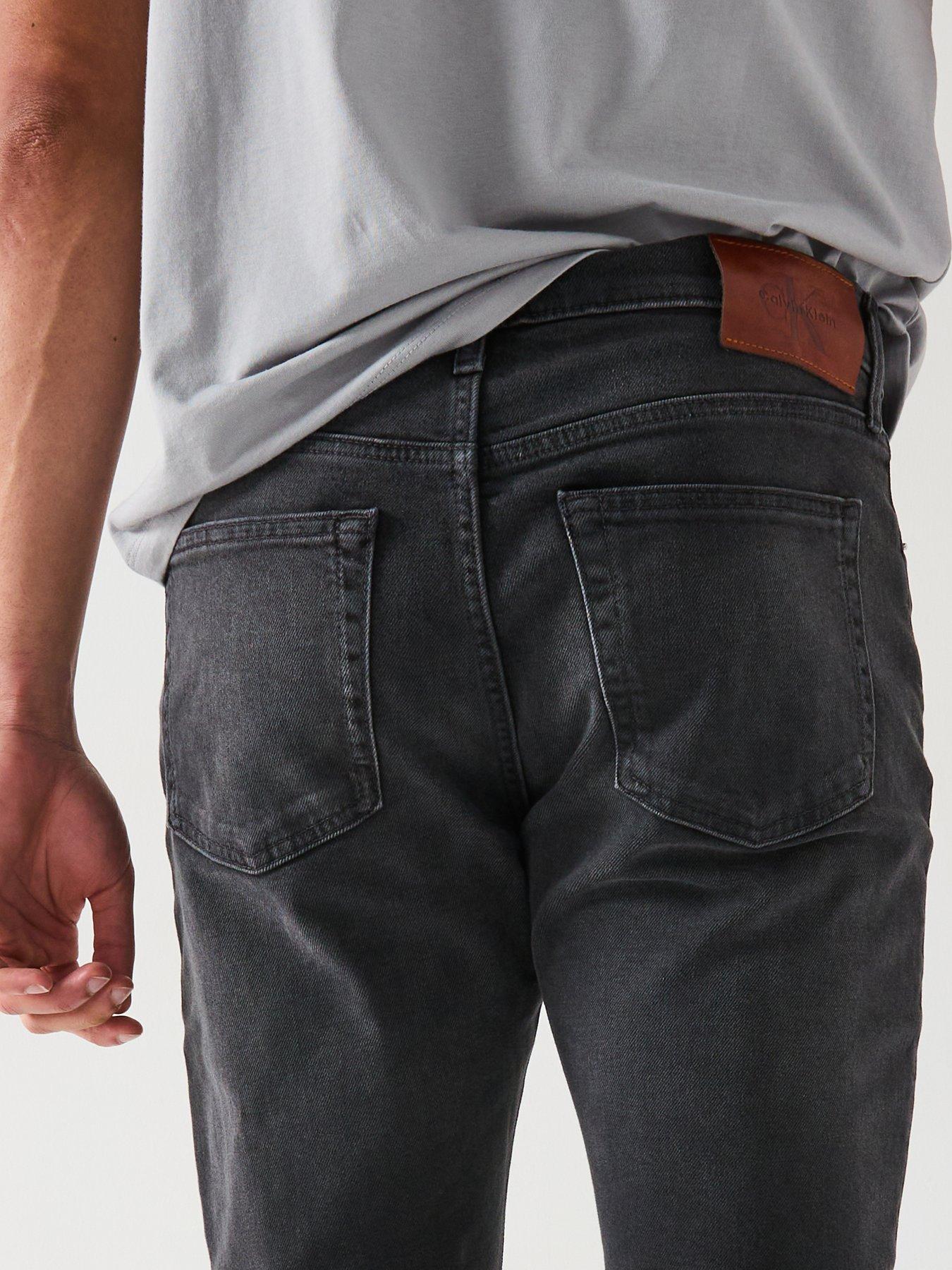 Image 4 of 6 of Calvin Klein Jeans Calvin Klein Jeans Slim Taper Jeans - Black