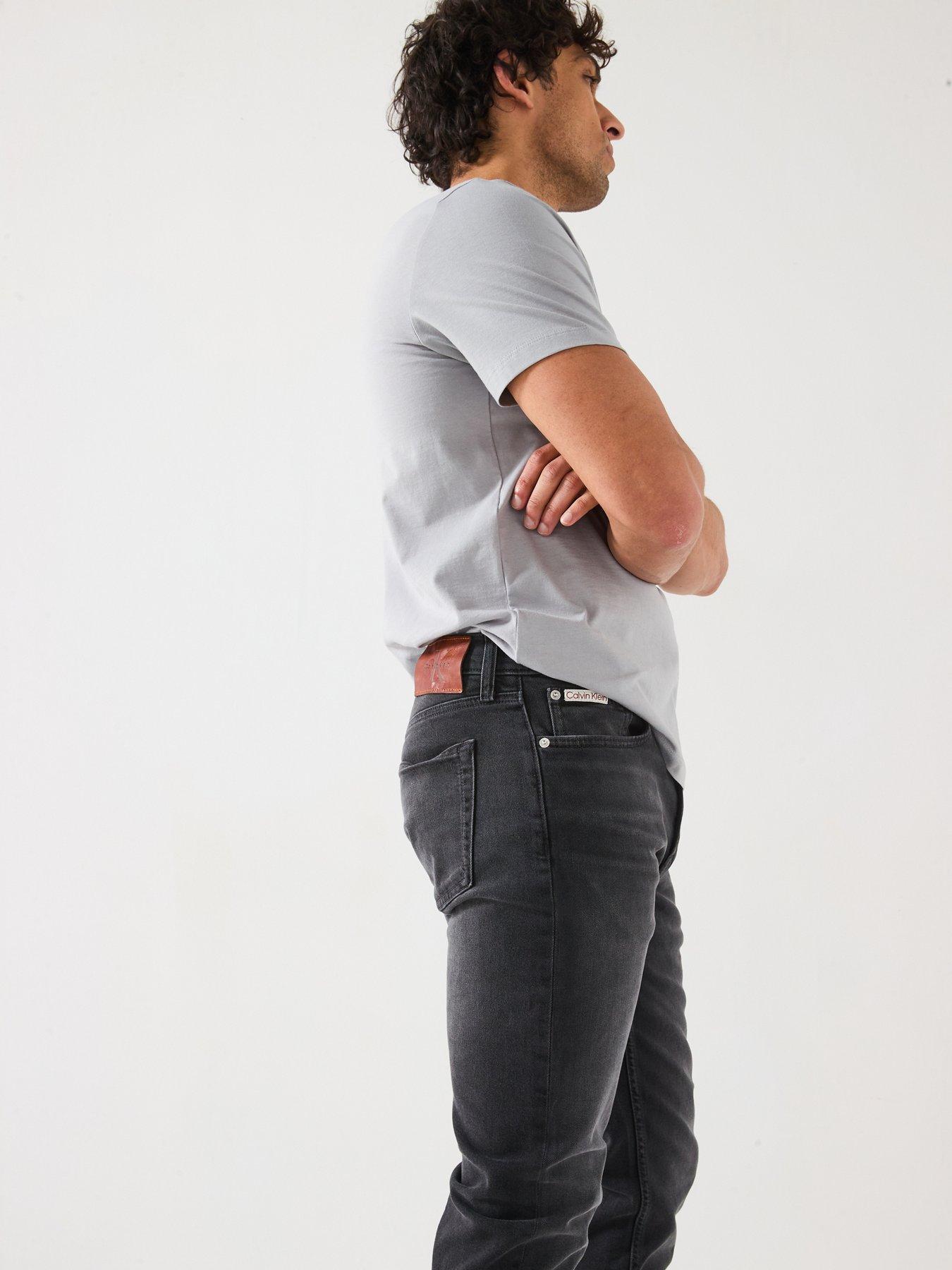 Image 5 of 6 of Calvin Klein Jeans Calvin Klein Jeans Slim Taper Jeans - Black