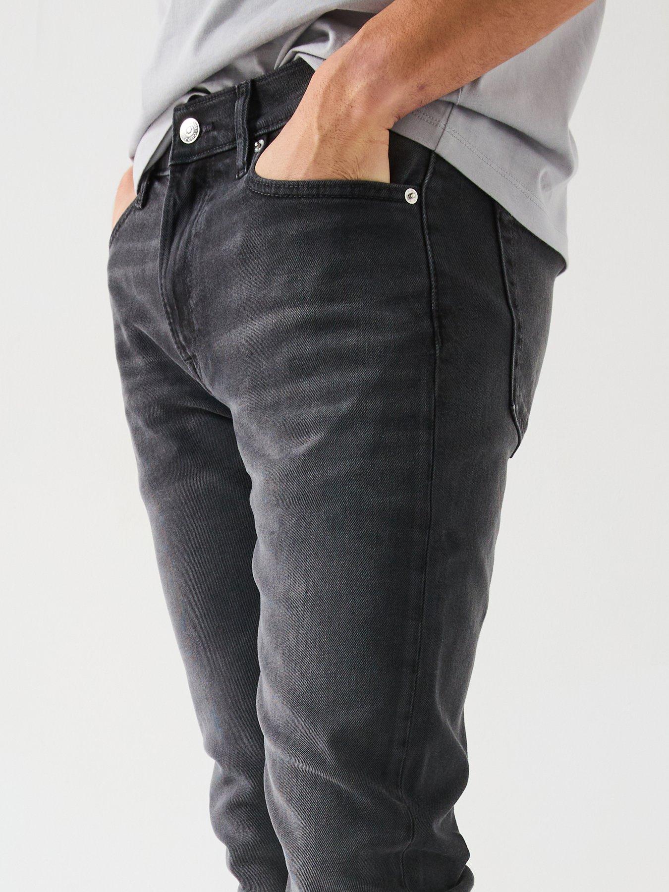 Image 6 of 6 of Calvin Klein Jeans Calvin Klein Jeans Slim Taper Jeans - Black