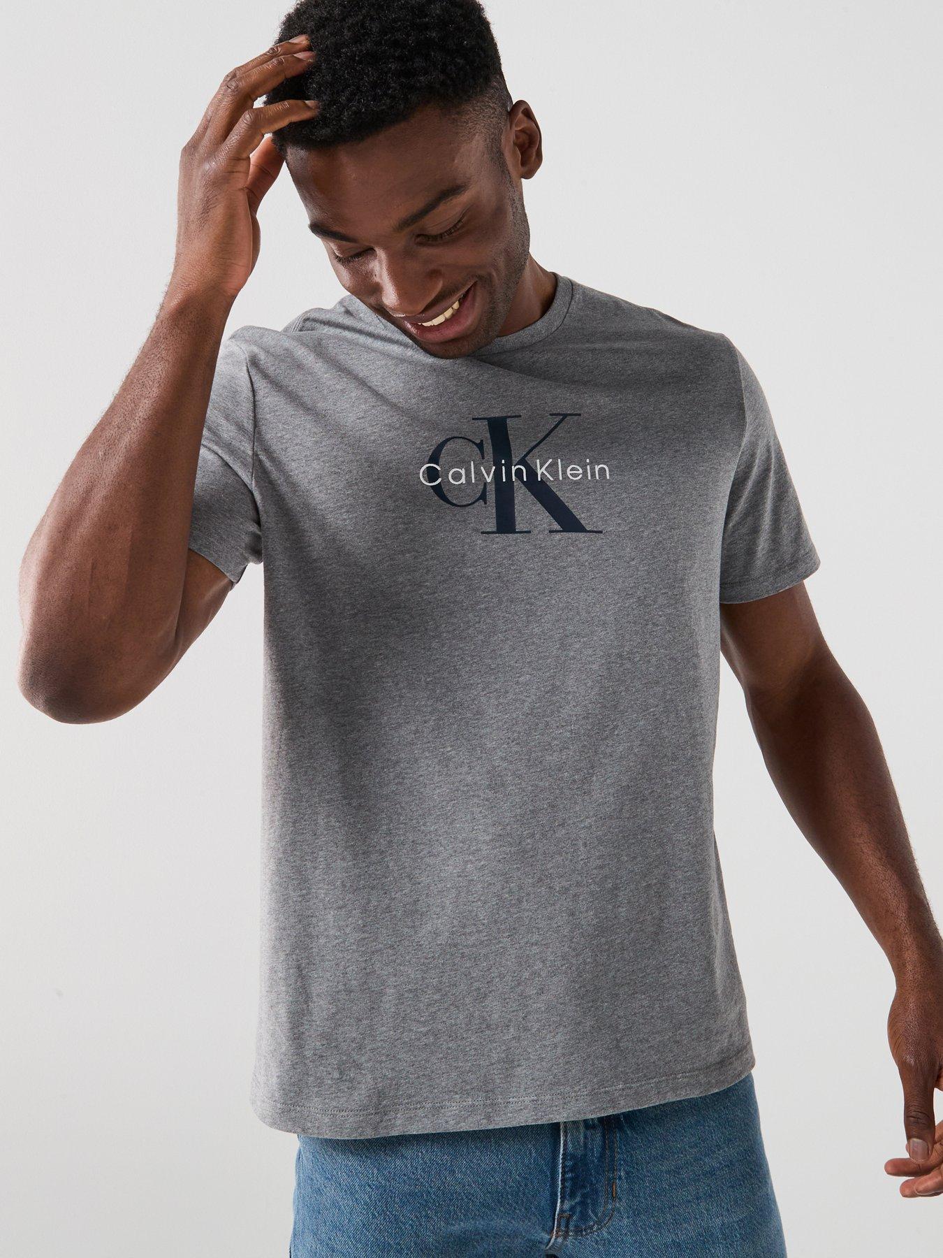 Calvin Klein Jeans Short Sleeve Hero Monologo T-Shirt 20S - Grey