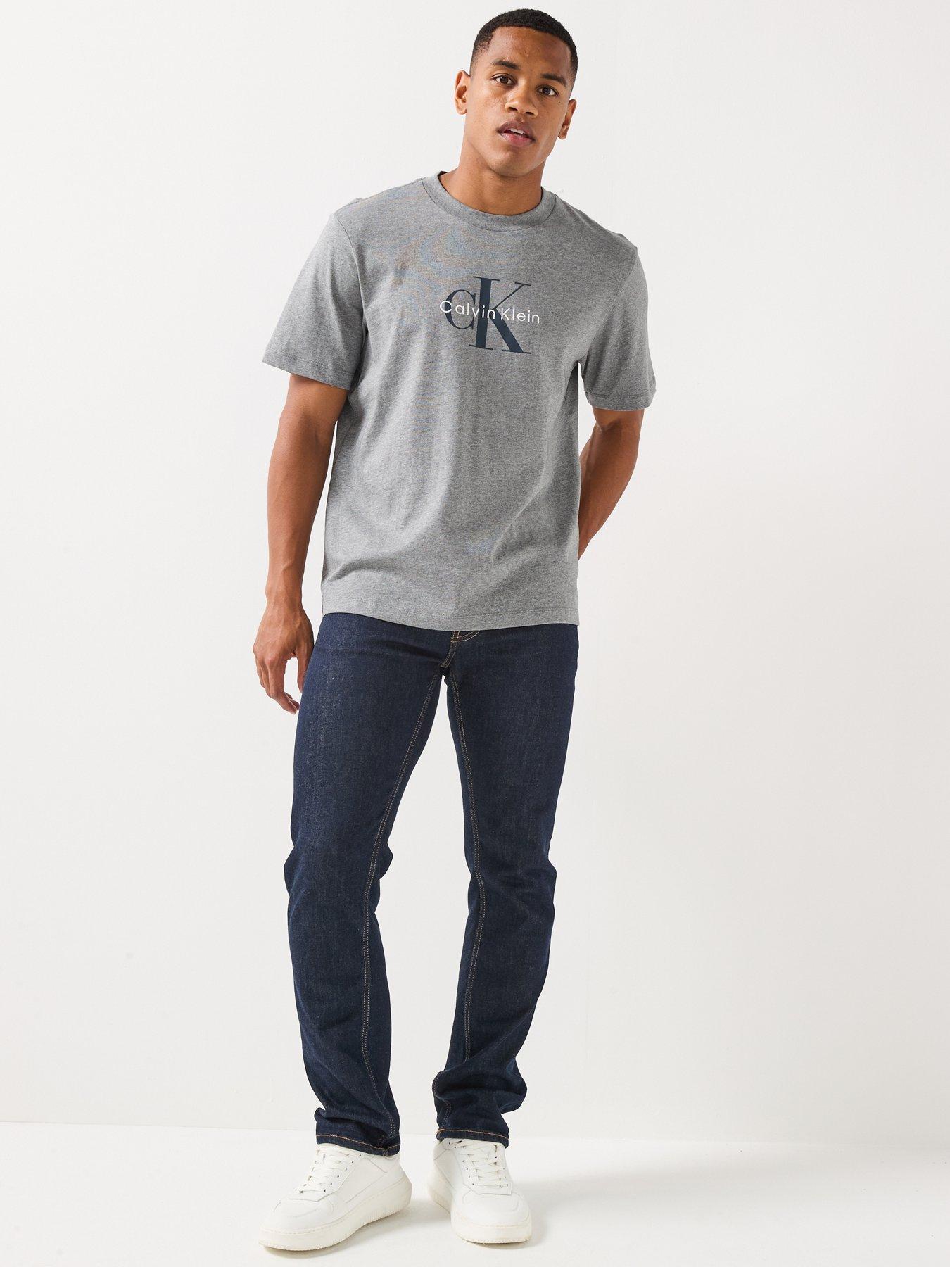 Image 3 of 6 of Calvin Klein Jeans Monologo T-Shirt - Brown