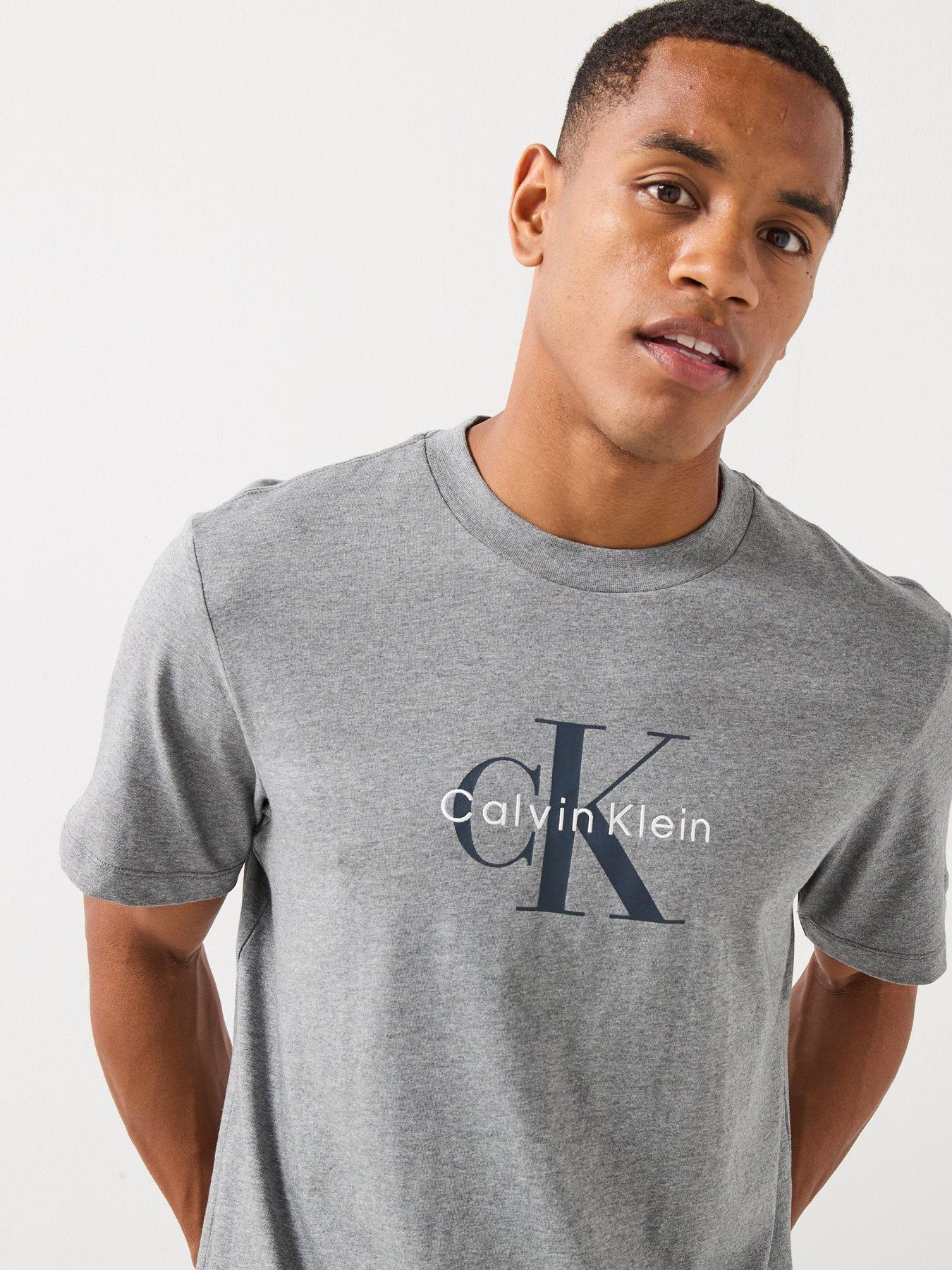Image 4 of 6 of Calvin Klein Jeans Monologo T-Shirt - Brown