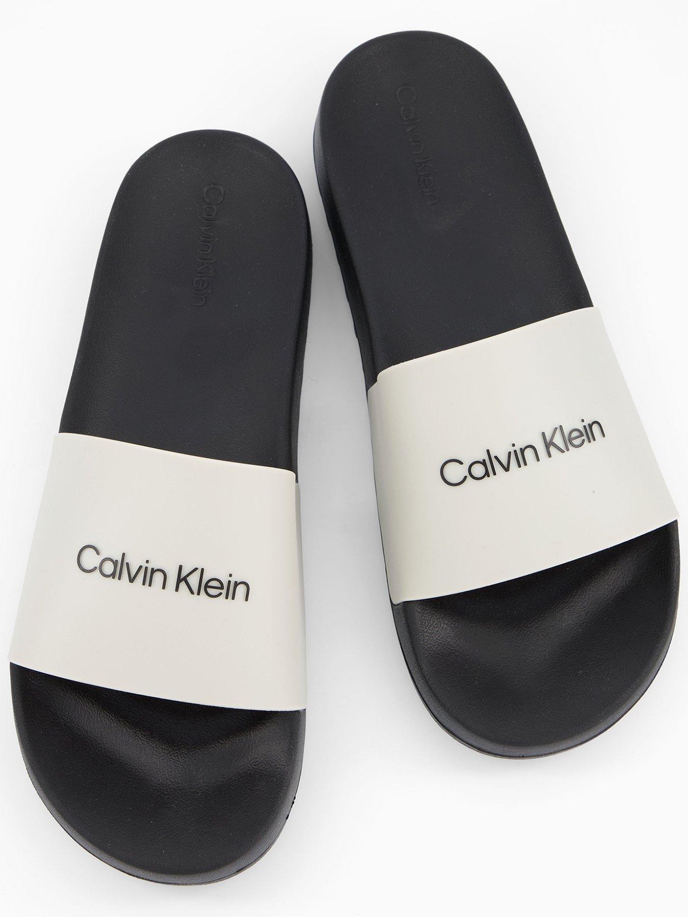 Image 3 of 6 of Calvin Klein Chunky Pool Slide - Off White
