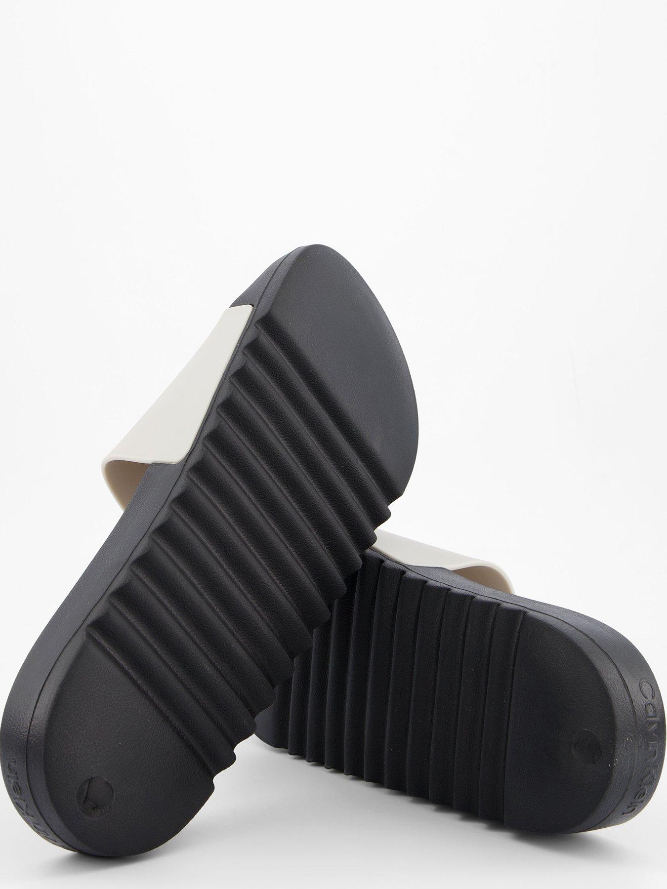 Image 4 of 6 of Calvin Klein Chunky Pool Slide - Off White
