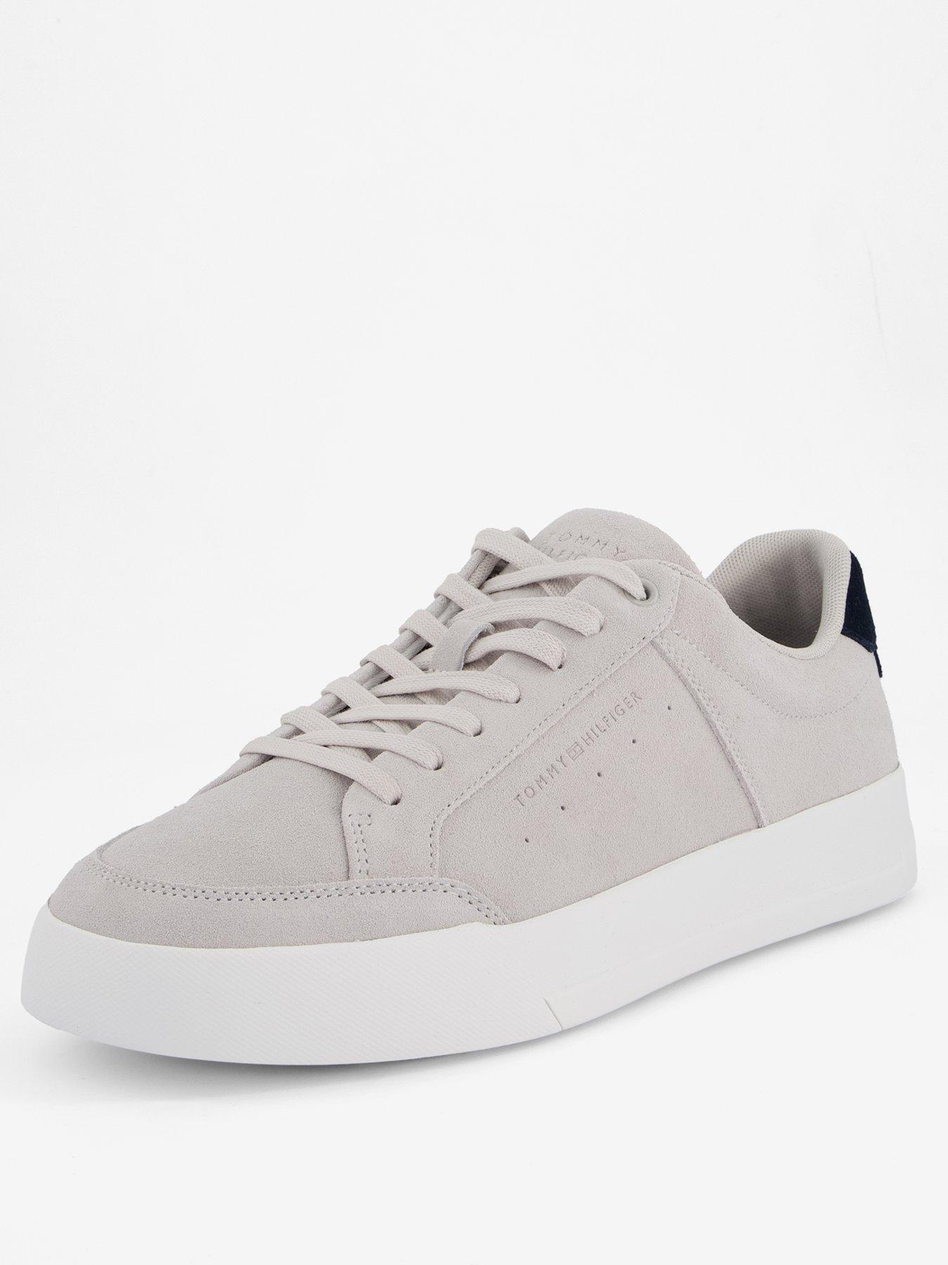 tommy-hilfiger-court-summer-suede-trainers-greystillFront