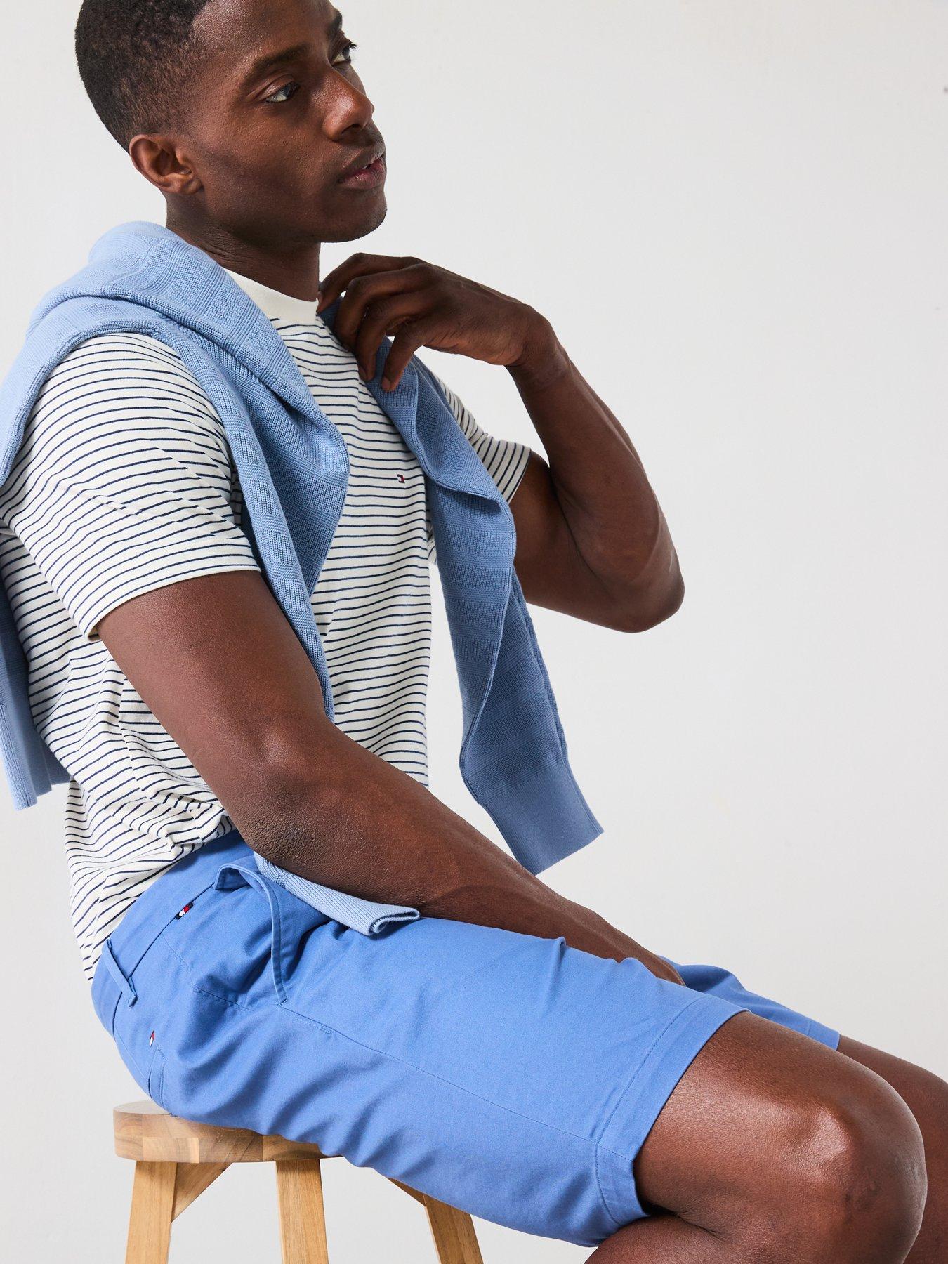 Image 4 of 6 of Tommy Hilfiger 1985 Harlem Chino Shorts - Blue