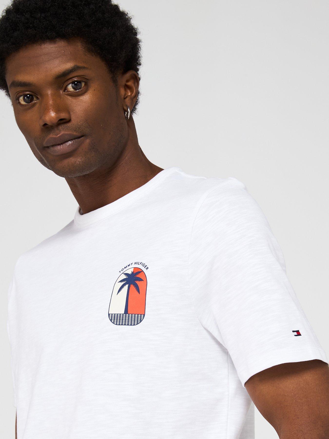 Tommy Hilfiger Palm Tree Label T-Shirt - White