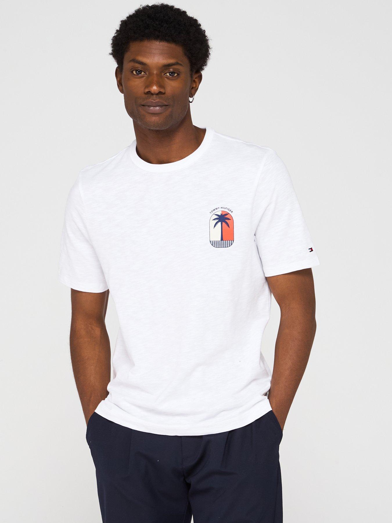 undefined Palm Tree Label T-Shirt - White
