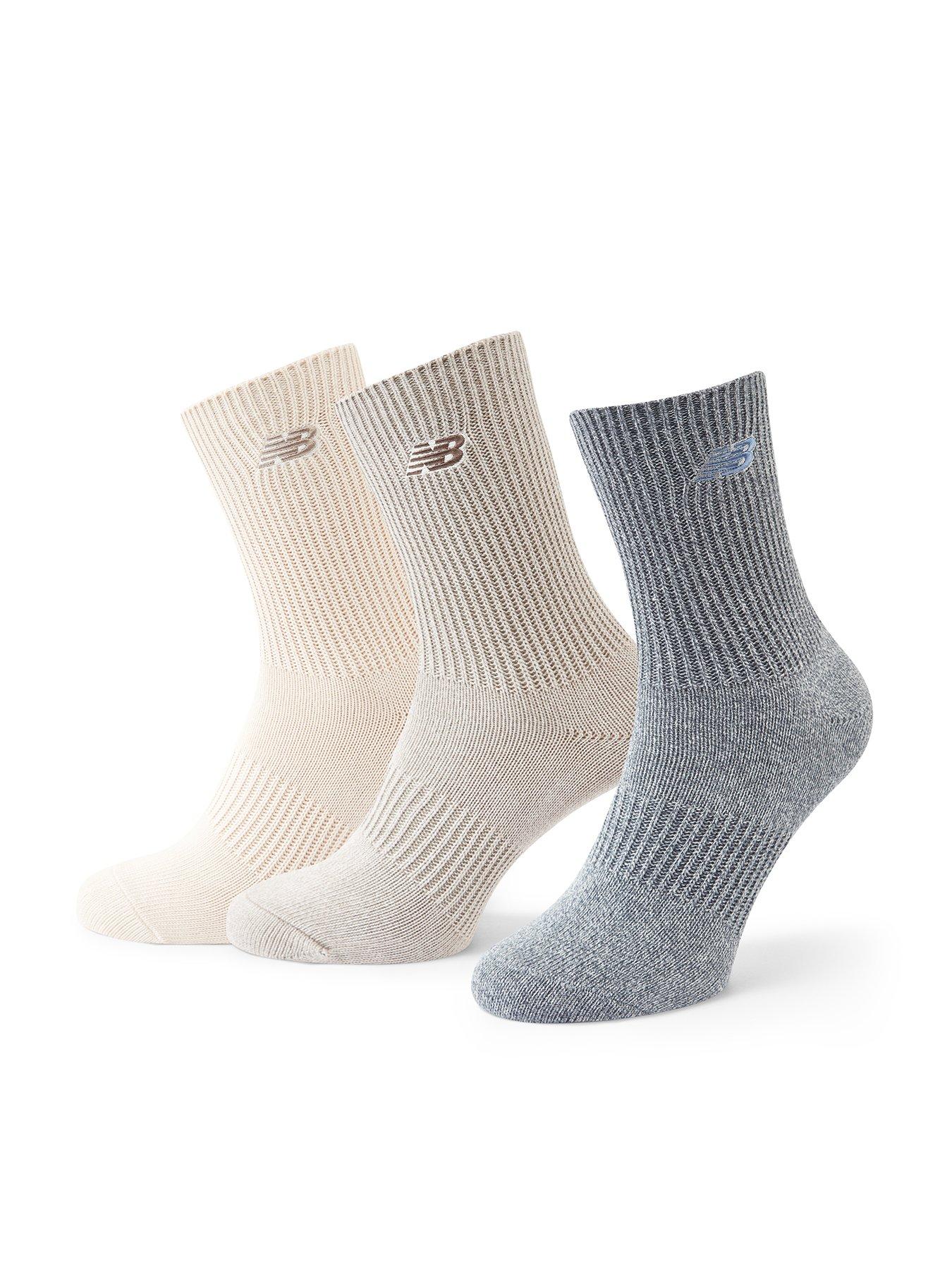 undefined Unisex Embroidery Logo 3 Pack Midcalf Socks - Grey
