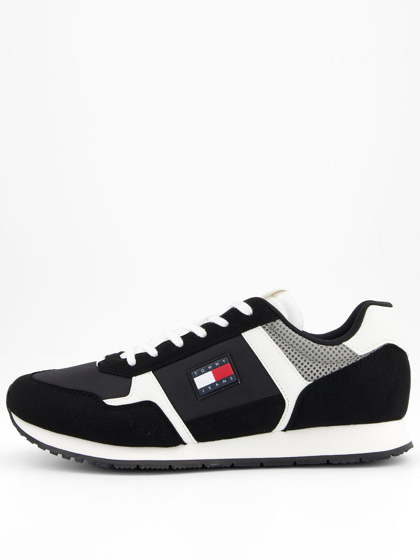 Image 1 of 7 of Tommy Jeans Casual Runner Trainers - Black/White