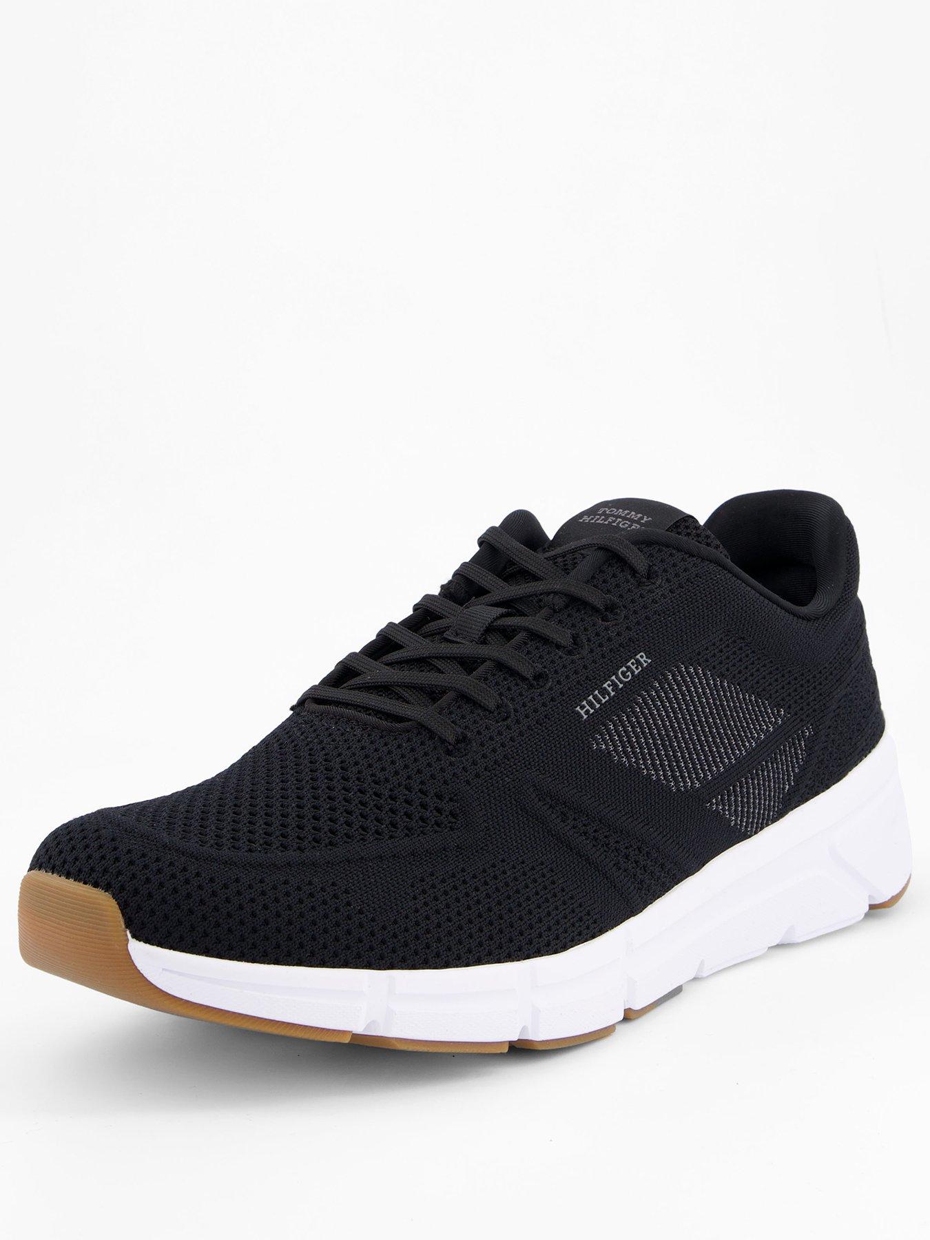 tommy-hilfiger-modern-comfort-knitted-run-trainers-blackstillFront