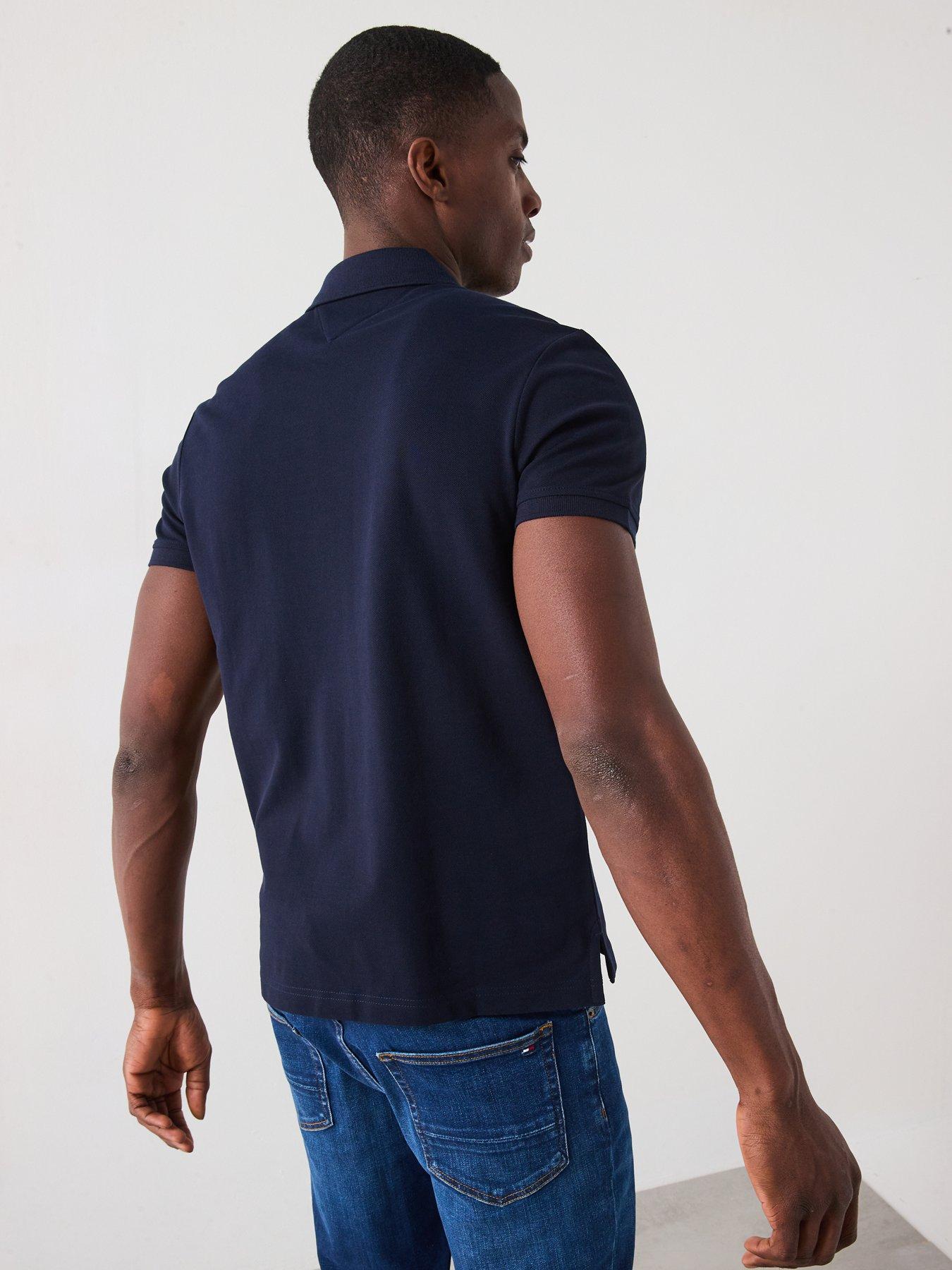 tommy-hilfiger-flag-regular-fit-polo-shirt-navystillFront