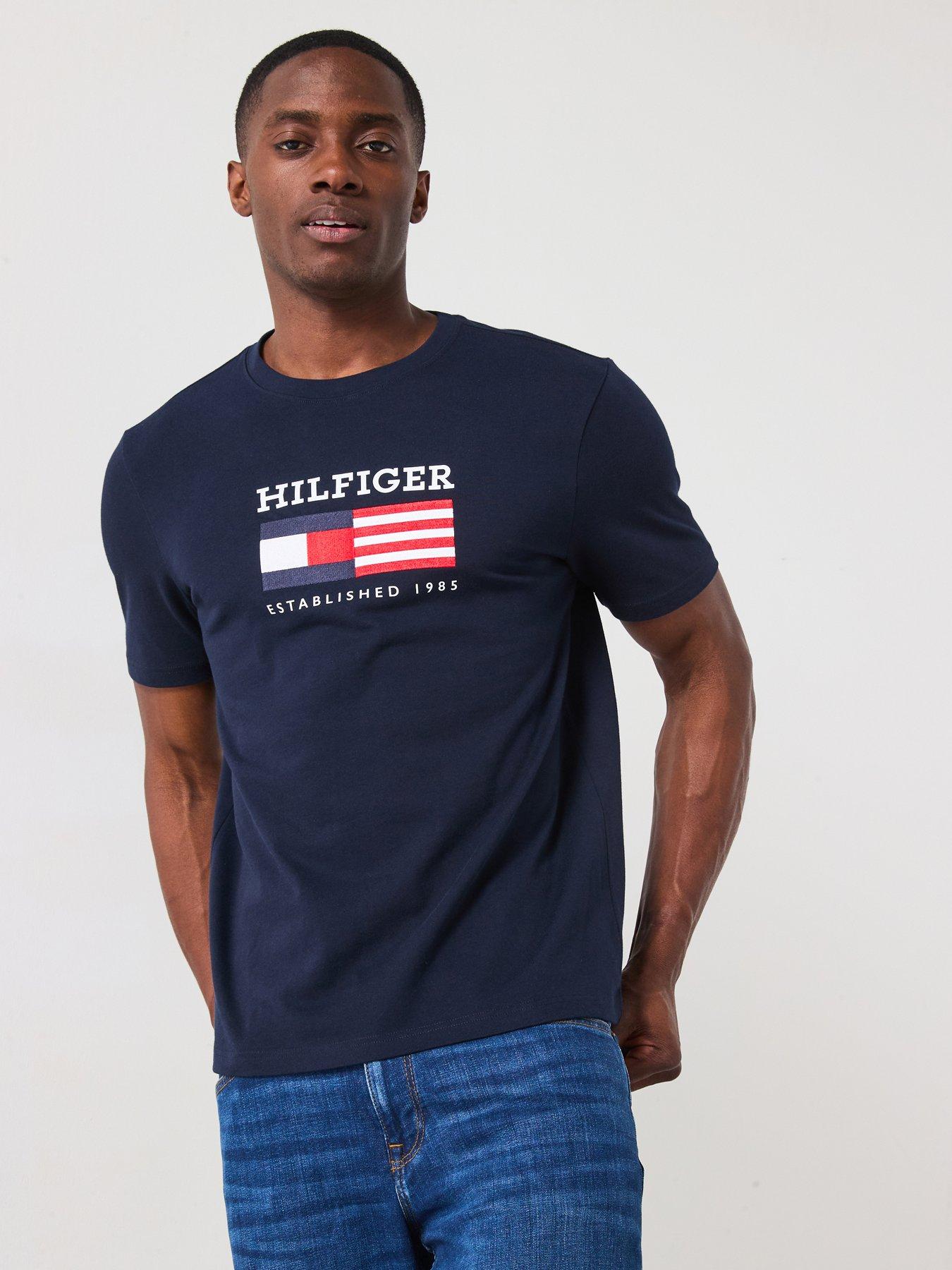 undefined Americana Embroidered Flag T-Shirt - Navy