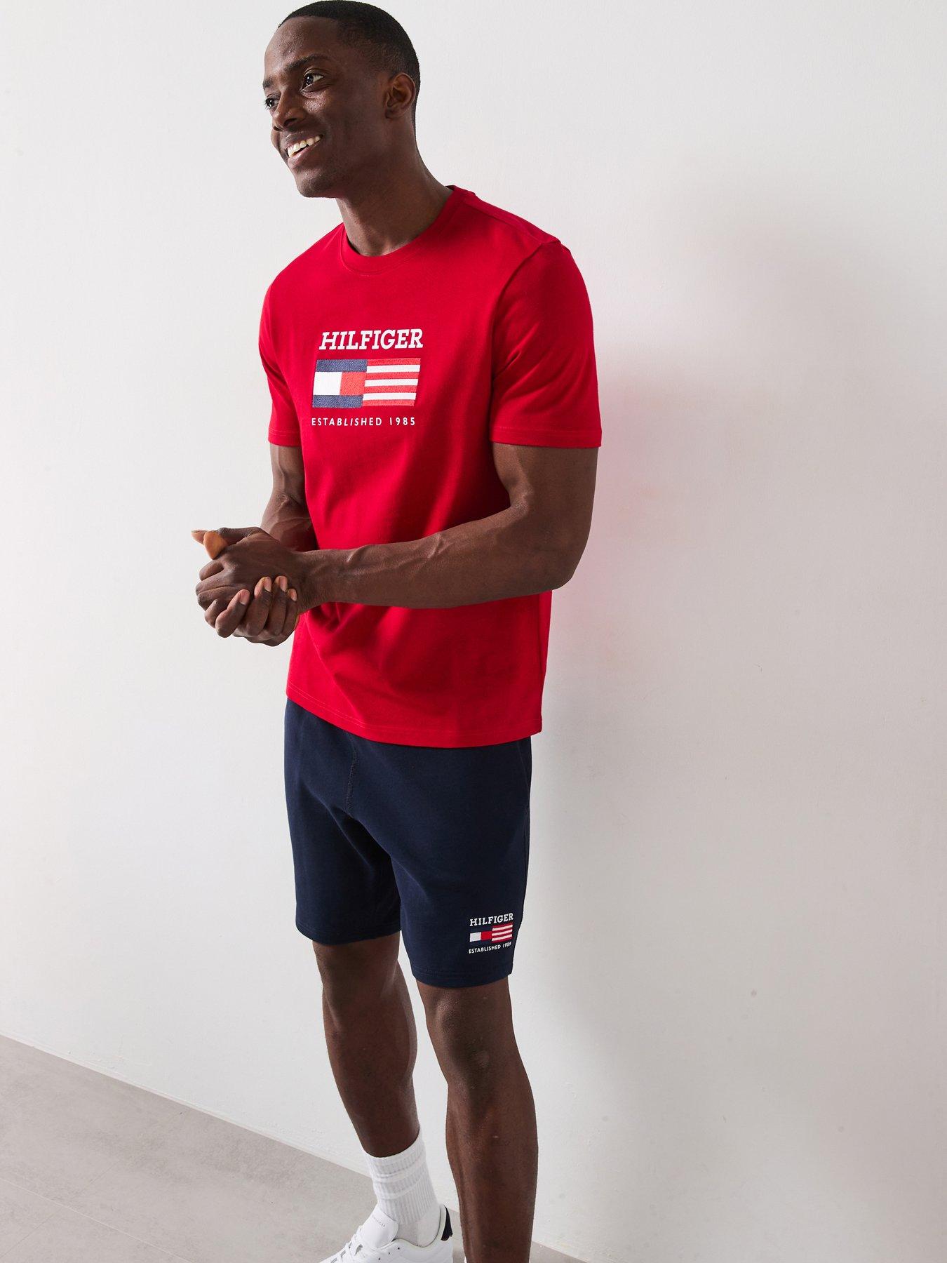 undefined Americana Embroidered Flag T-Shirt - Red