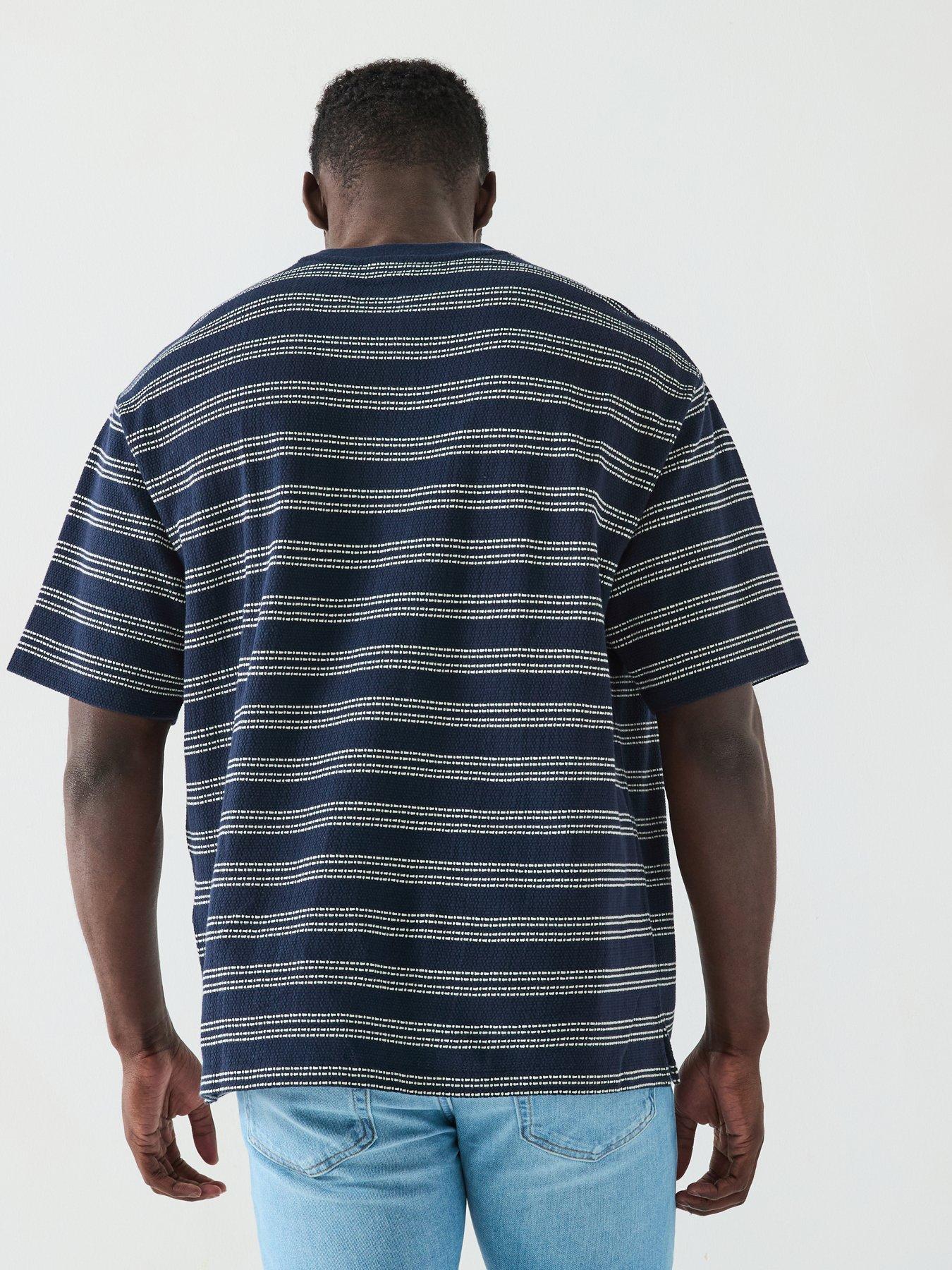 calvin-klein-jeans-short-sleeve-stripe-jacquard-relaxed-fit-pocket-t-shirt-navydetail