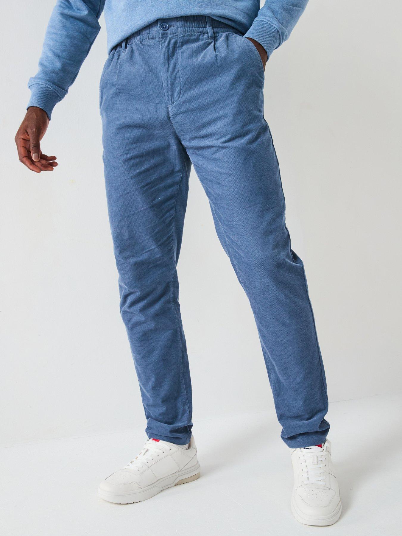 Tommy Jeans Isaac Light Cord Casual Trousers - Blue